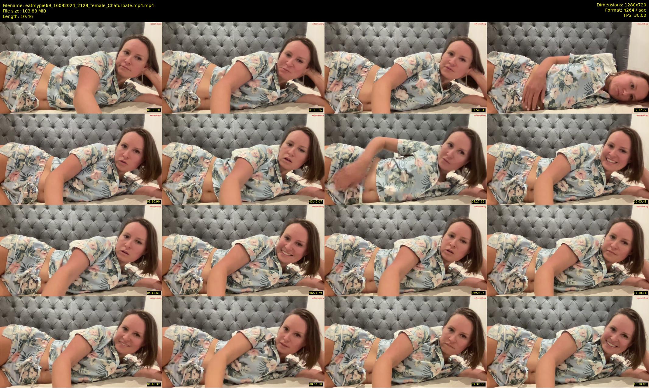eatmypie69 — 11 minute Chaturbate female cam show recording, 720p, Sep 16, 2024