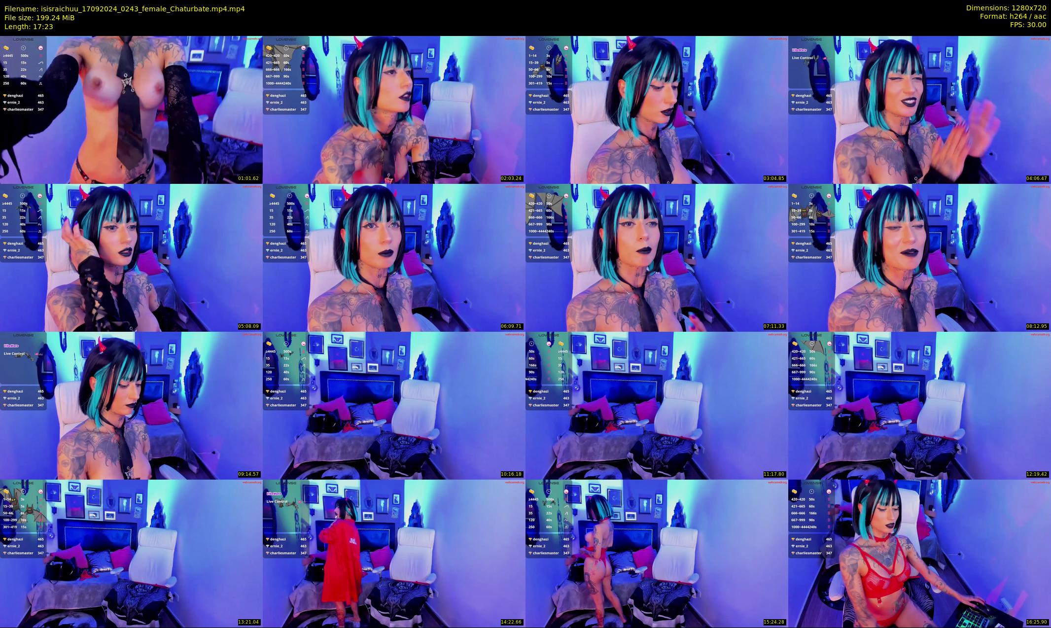 isisraichuu — 18 minute Chaturbate female cam show recording, 720p, Sep 17, 2024