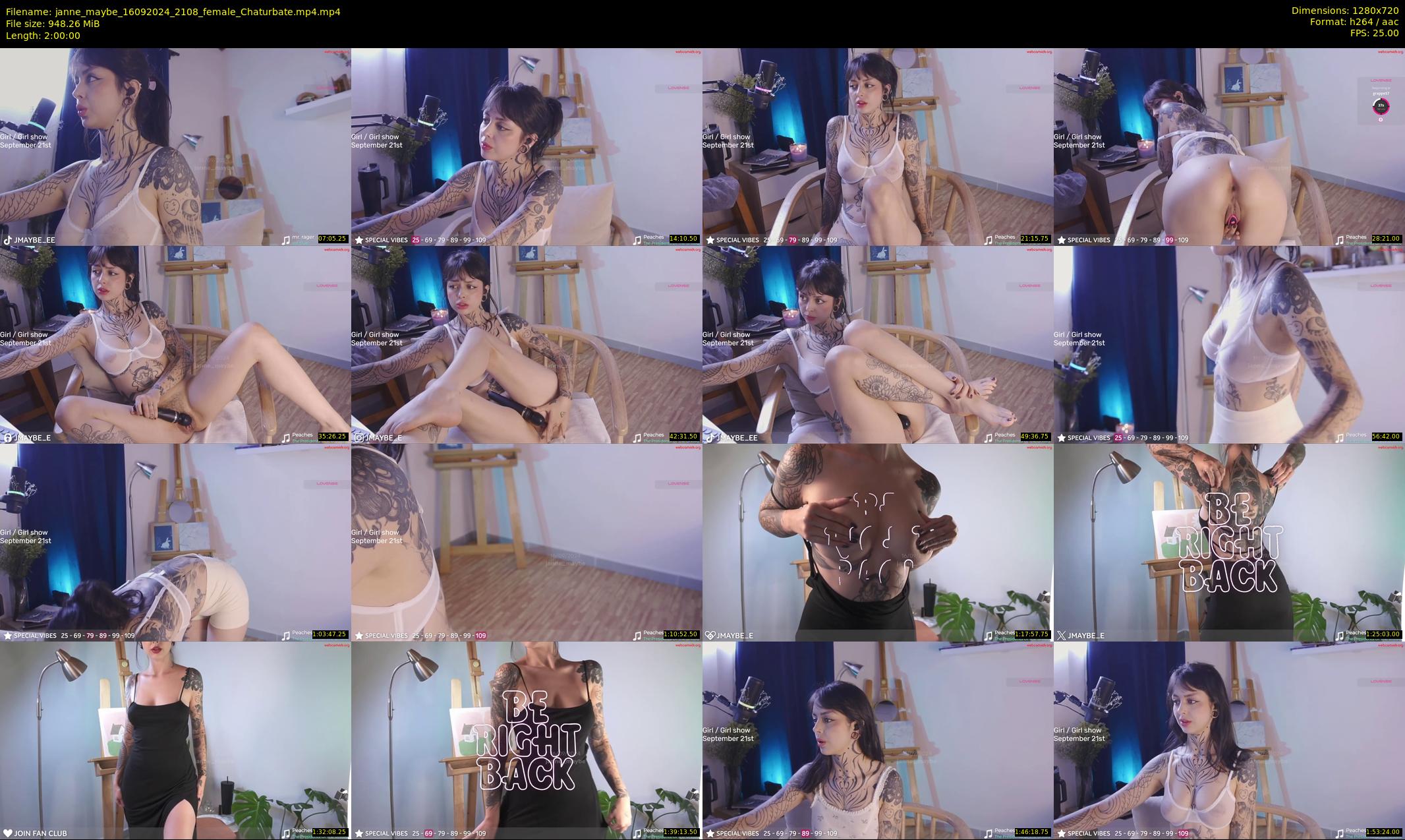 janne_maybe — 120 minute Chaturbate female cam show recording, 720p, Sep 16, 2024