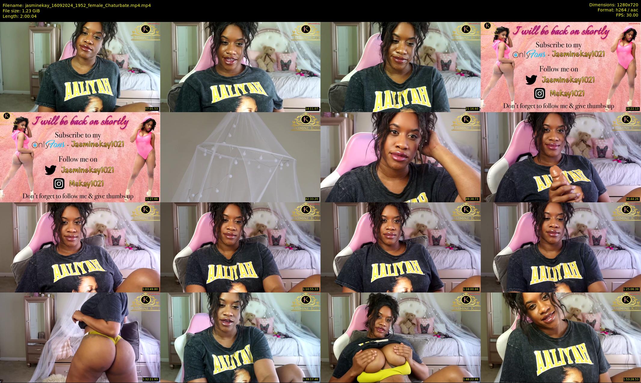 jasminekay — 121 minute Chaturbate female cam show recording, 720p, Sep 16, 2024