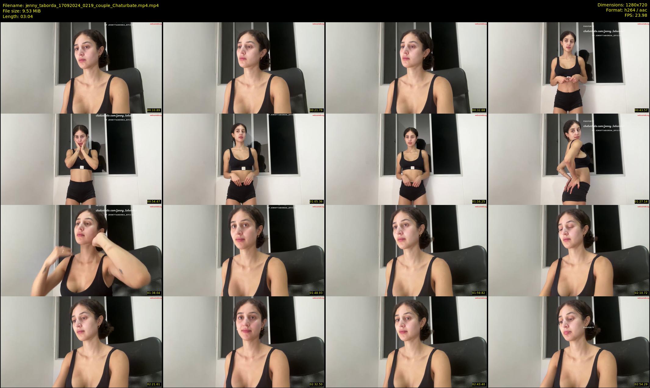 jenny_taborda — 4 minute Chaturbate female cam show recording, 720p, Sep 17, 2024