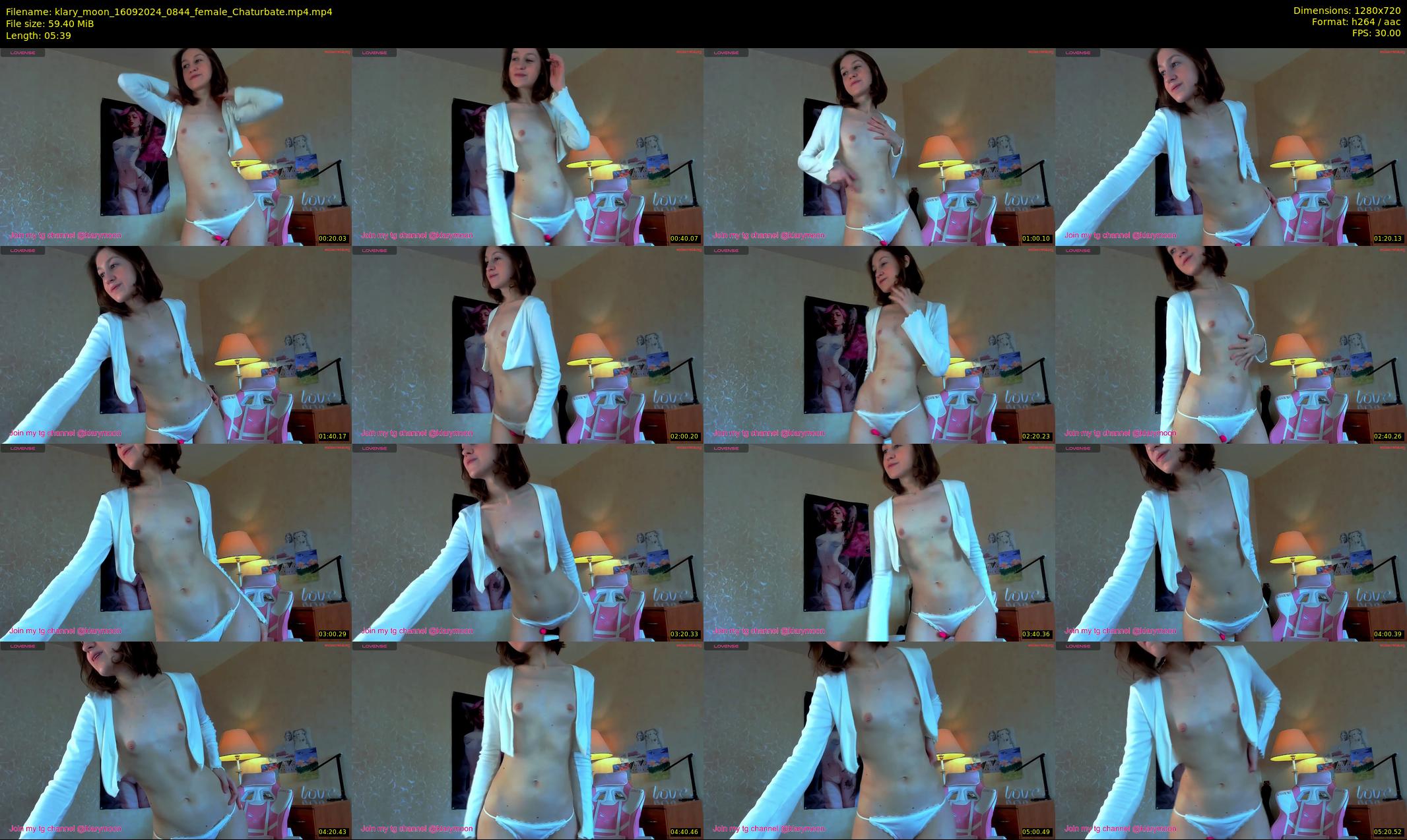 klary_moon — 6 minute Chaturbate female cam show recording, 720p, Sep 16, 2024