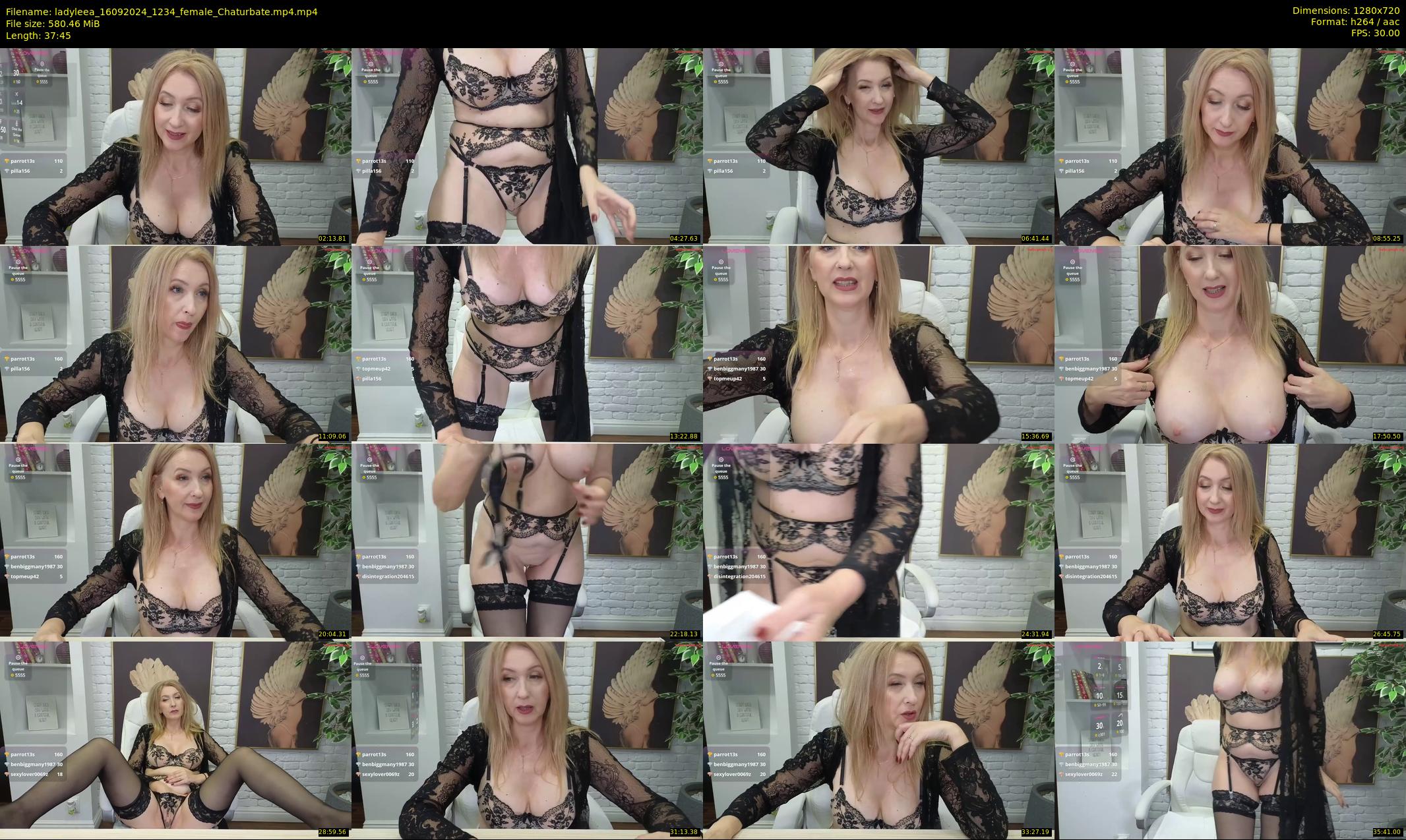 ladyleea — 38 minute Chaturbate female cam show recording, 720p, Sep 16, 2024