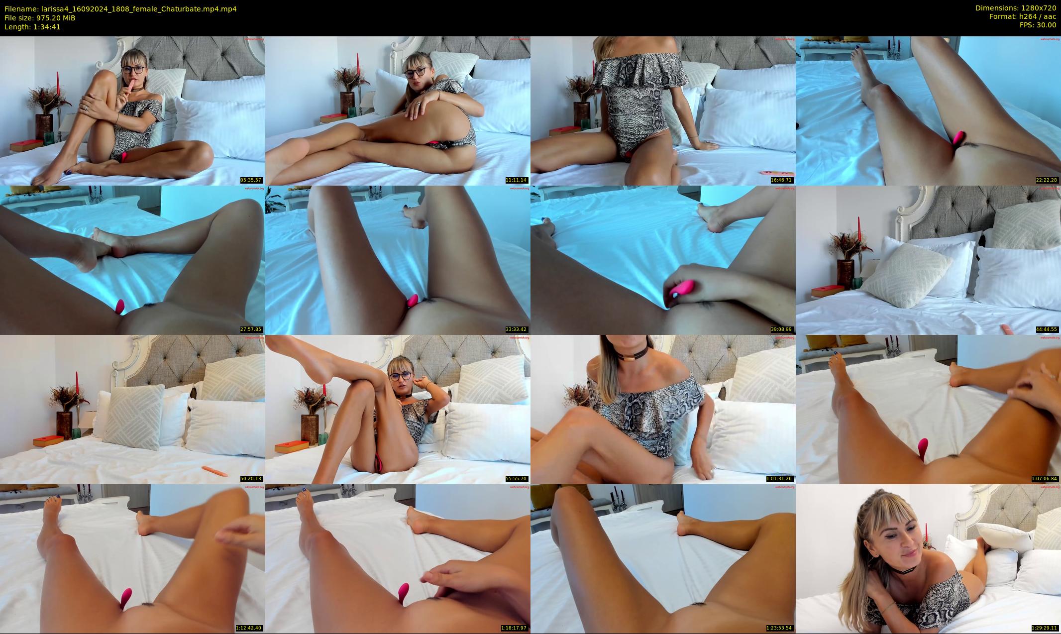 larissa4 — 95 minute Chaturbate female cam show recording, 720p, Sep 16, 2024