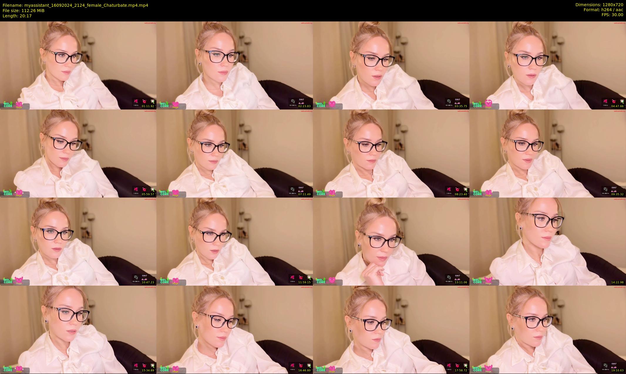 myassistant — 21 minute Chaturbate female cam show recording, 720p, Sep 16, 2024