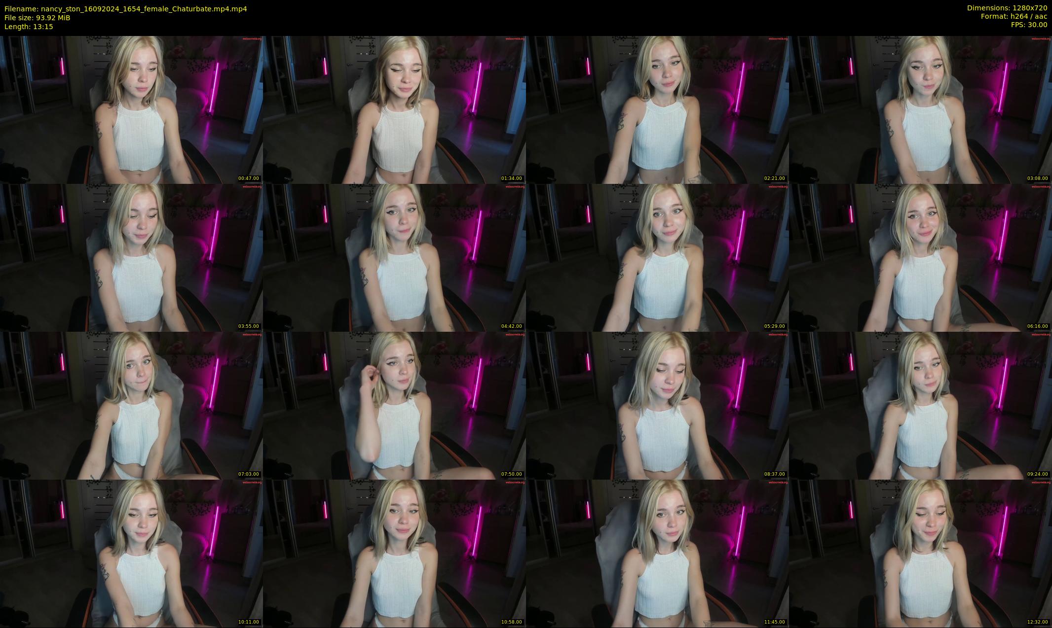 nancy_ston — 14 minute Chaturbate female cam show recording, 720p, Sep 16, 2024