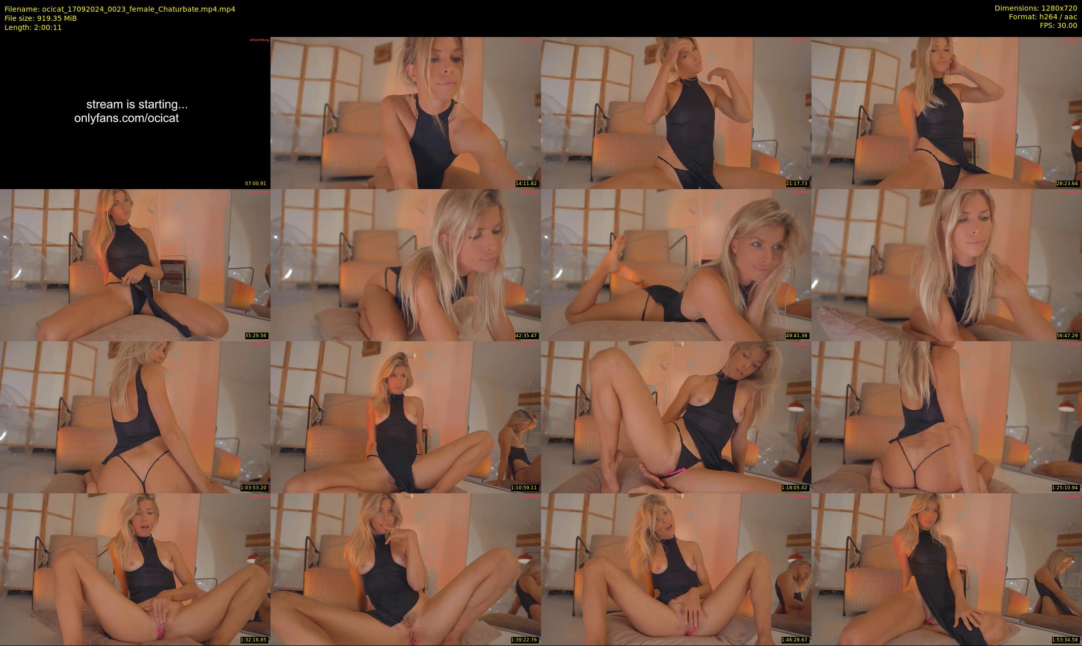 ocicat — 121 minute Chaturbate female cam show recording, 720p, Sep 17, 2024