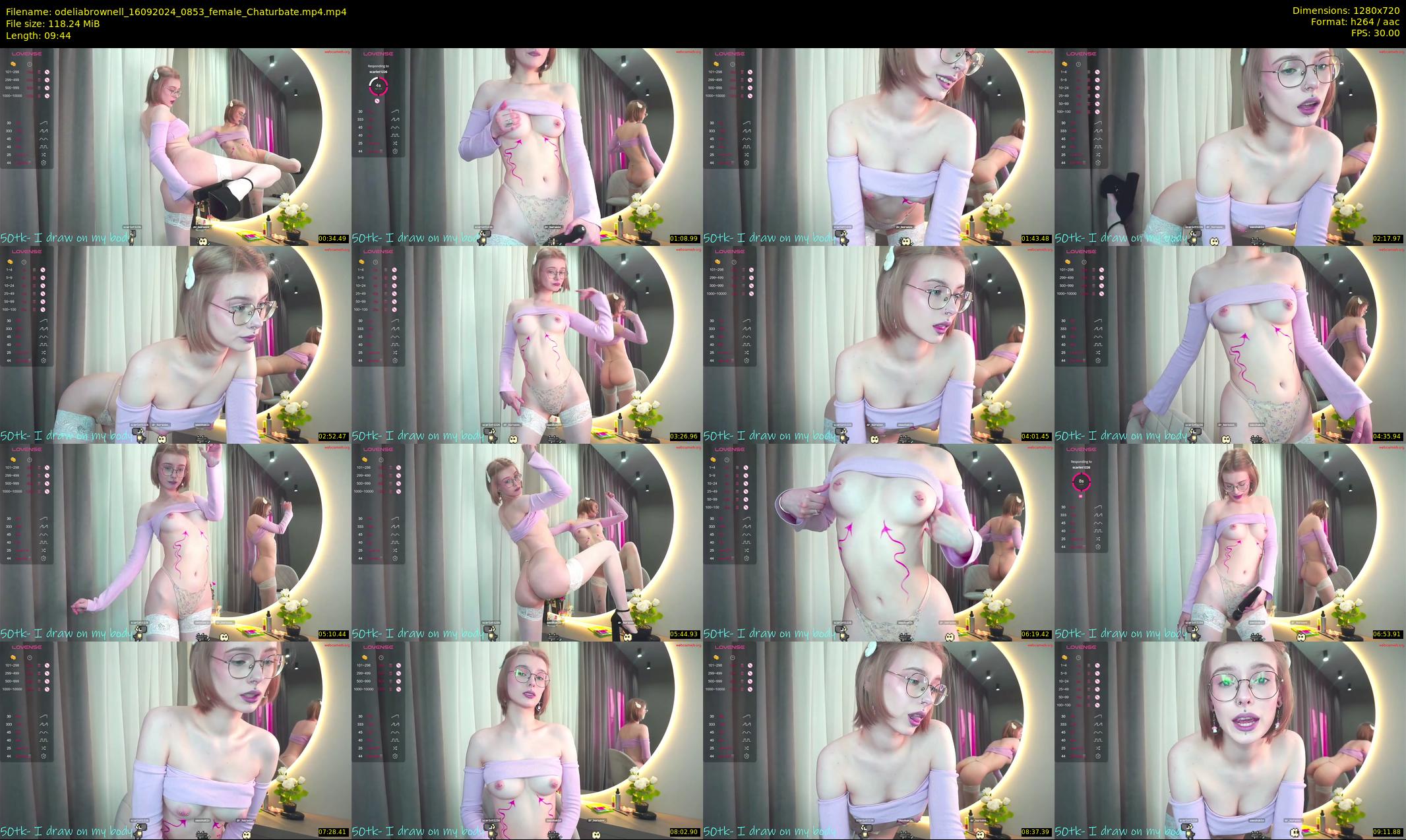 odeliabrownell — 10 minute Chaturbate female cam show recording, 720p, Sep 16, 2024