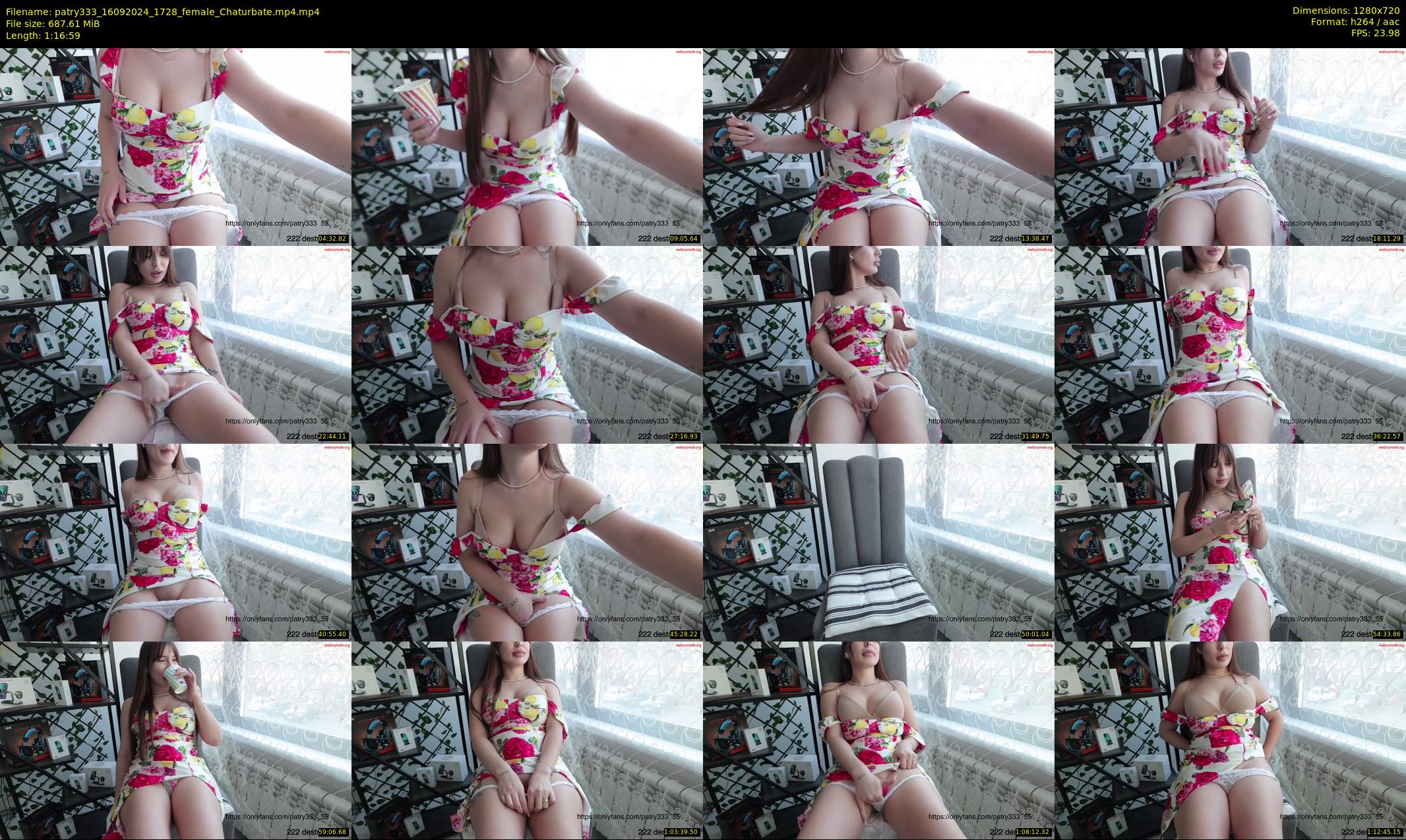 patry333 — 77 minute Chaturbate female cam show recording, 720p, Sep 16, 2024