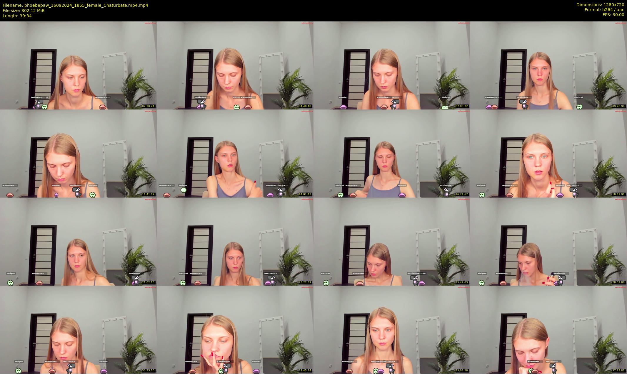 phoebepaw — 40 minute Chaturbate female cam show recording, 720p, Sep 16, 2024