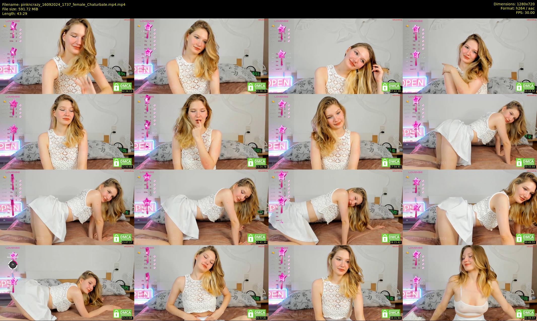 pinkncrazy — 44 minute Chaturbate female cam show recording, 720p, Sep 16, 2024