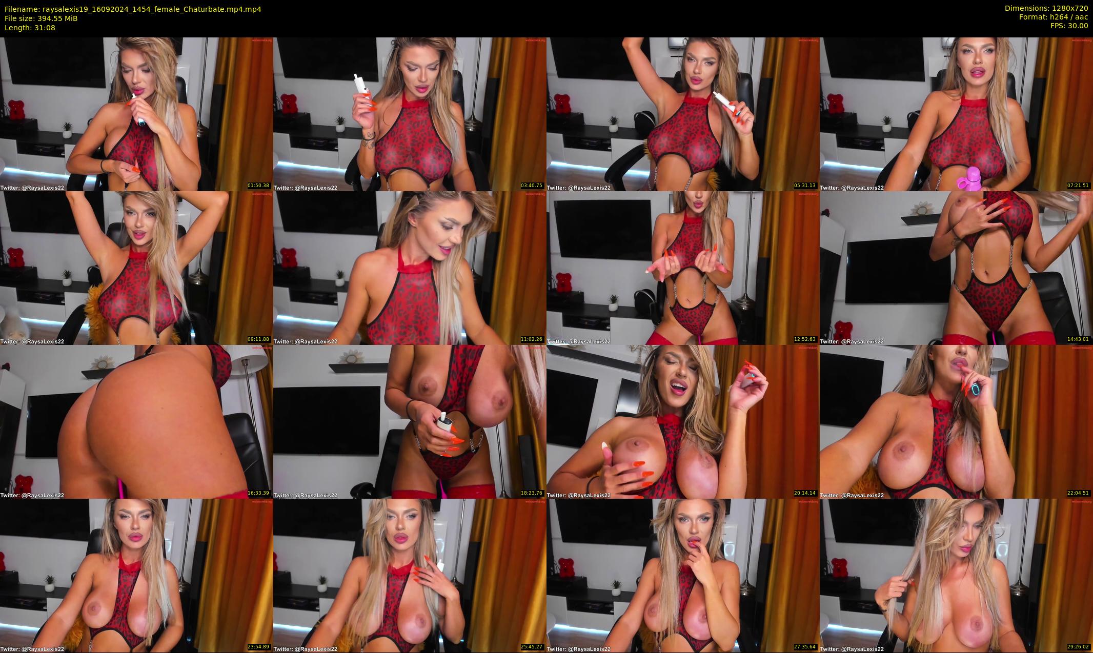 raysalexis19 — 32 minute Chaturbate female cam show recording, 720p, Sep 16, 2024