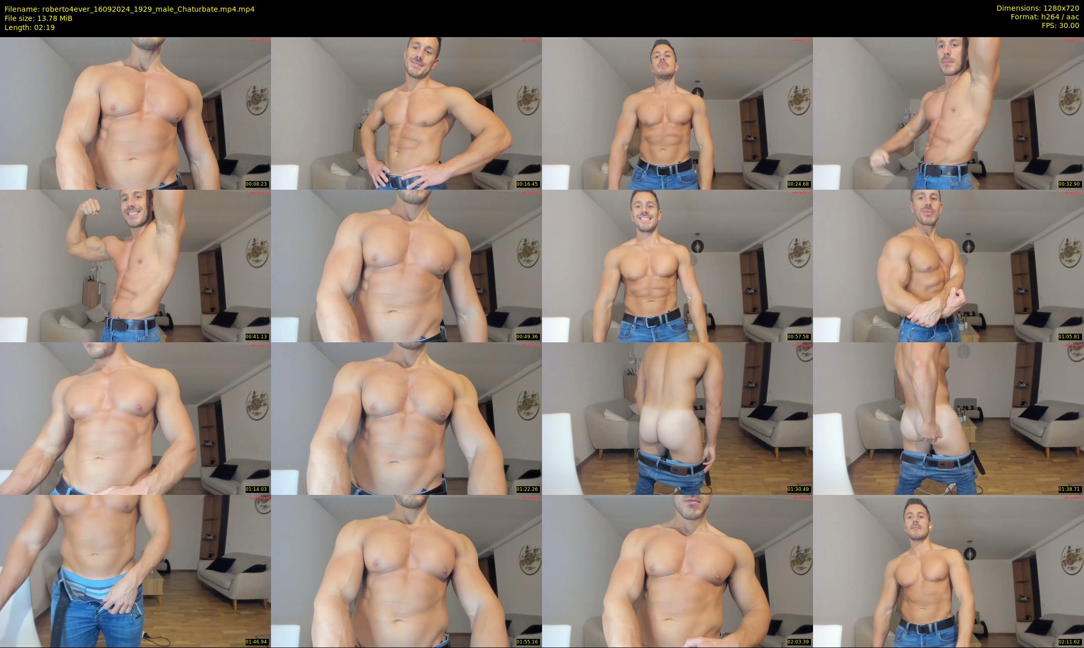 roberto4ever — 3 minute Chaturbate male cam show recording, 720p, Sep 16, 2024