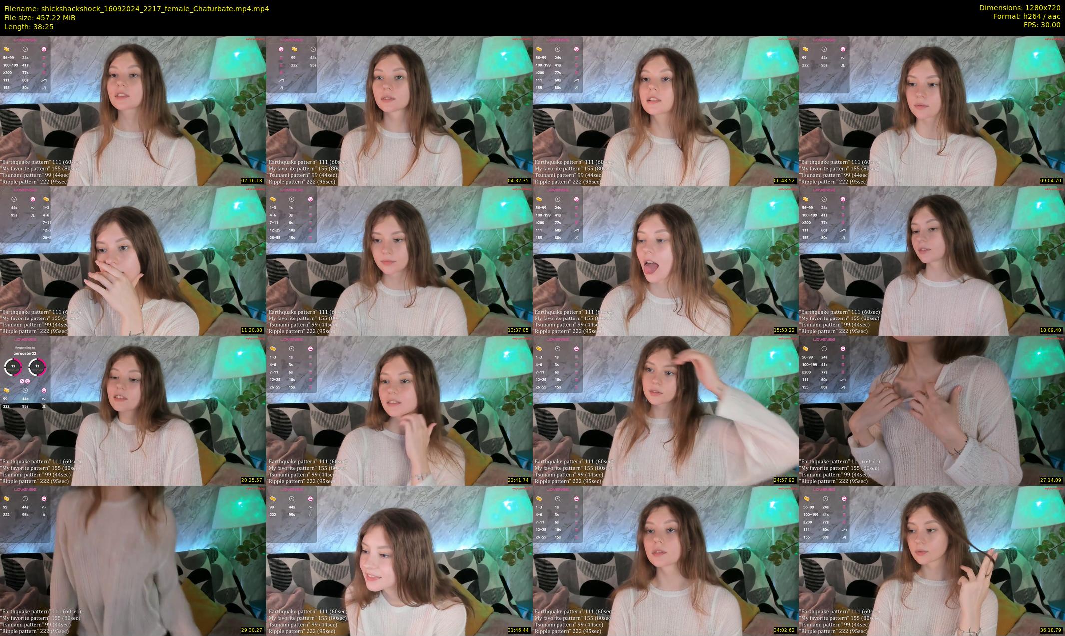 shickshackshock — 39 minute Chaturbate female cam show recording, 720p, Sep 16, 2024