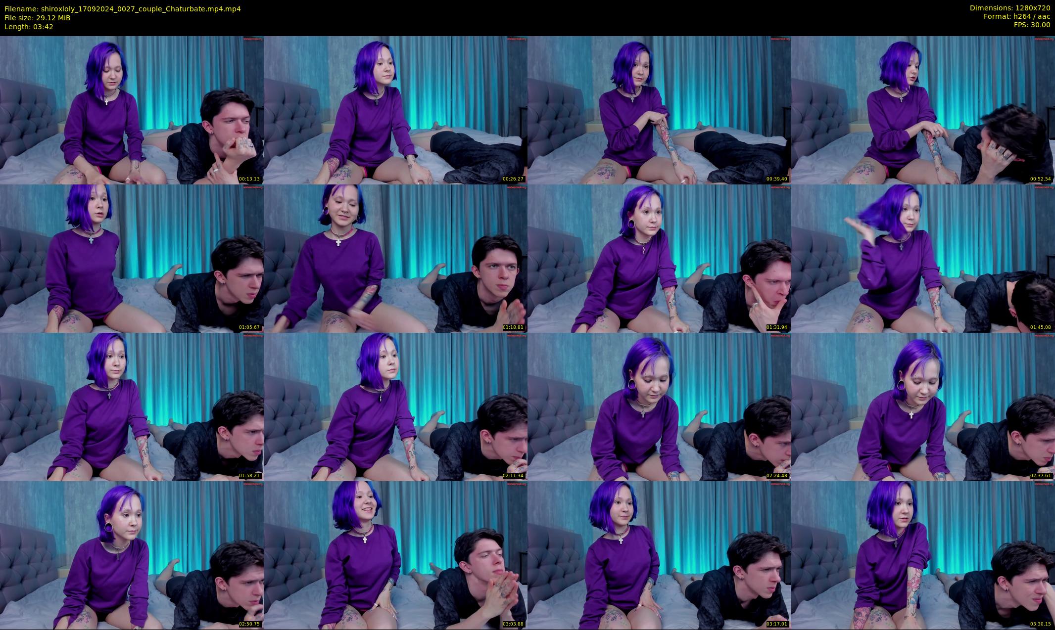shiroxloly — 4 minute Chaturbate couple cam show recording, 720p, Sep 17, 2024