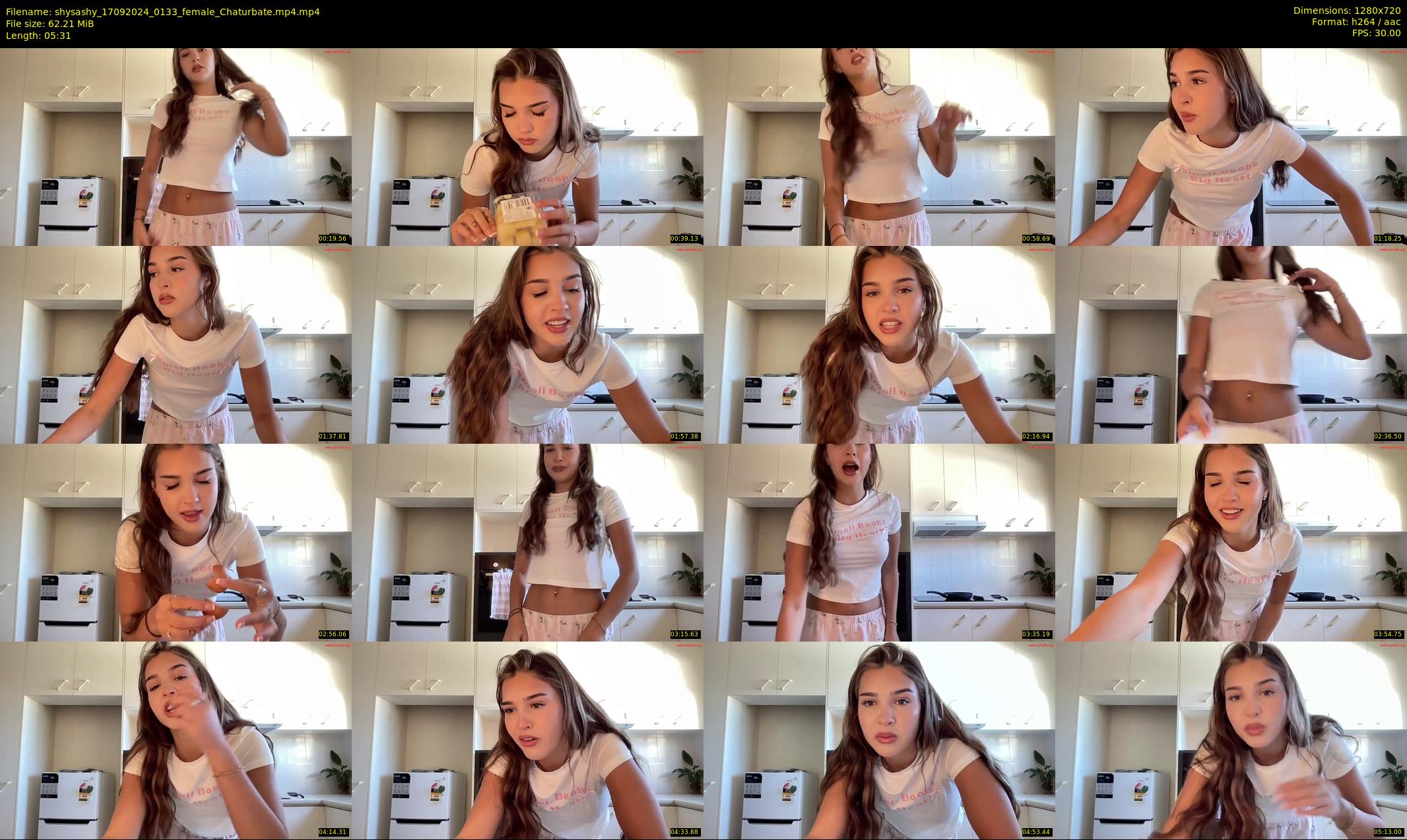 shysashy — 6 minute Chaturbate female cam show recording, 720p, Sep 17, 2024