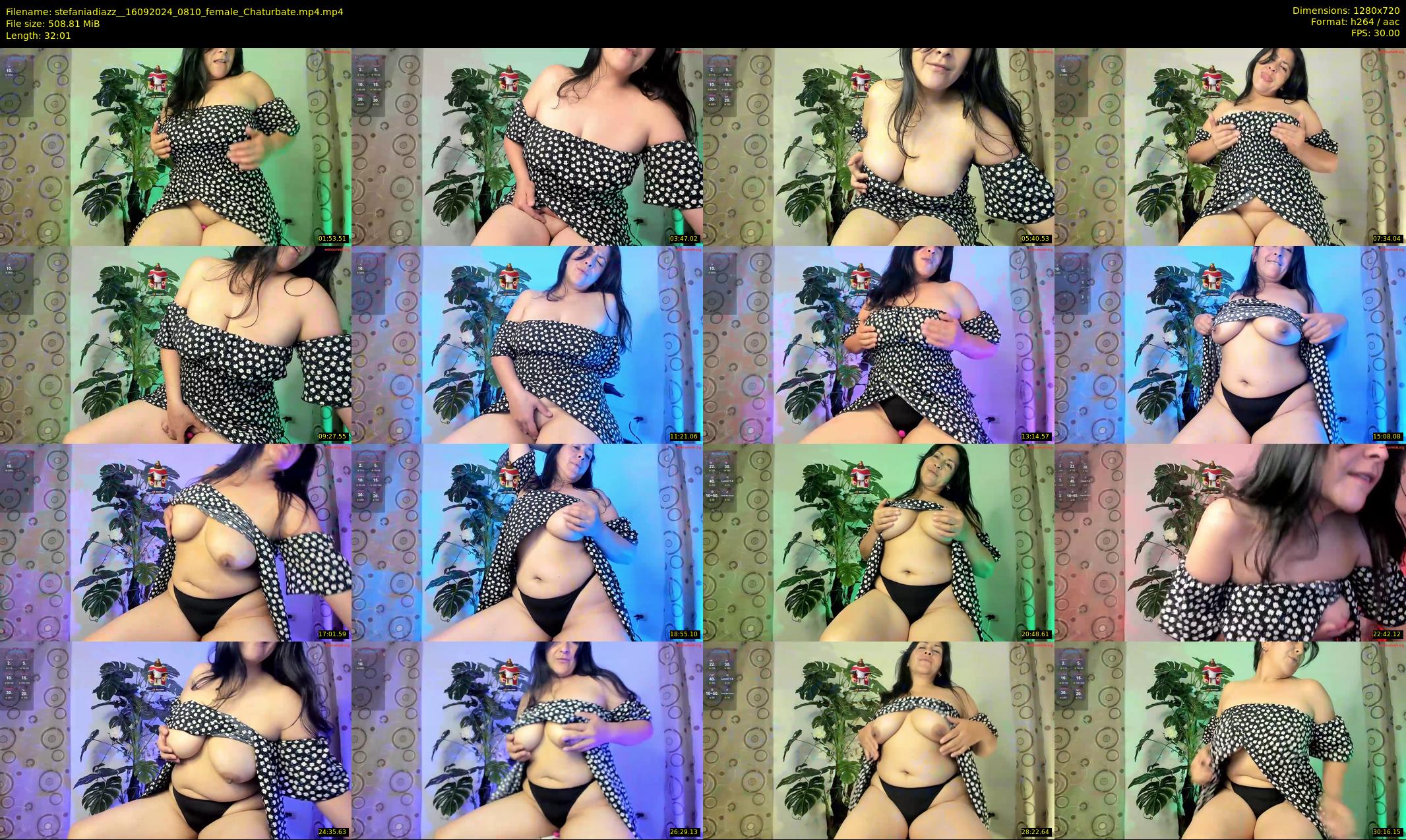 stefaniadiazz_ — 33 minute Chaturbate female cam show recording, 720p, Sep 16, 2024