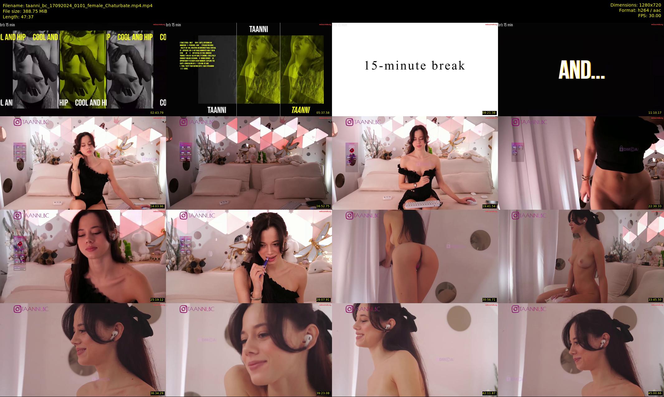 taanni_bc — 48 minute Chaturbate female cam show recording, 720p, Sep 17, 2024
