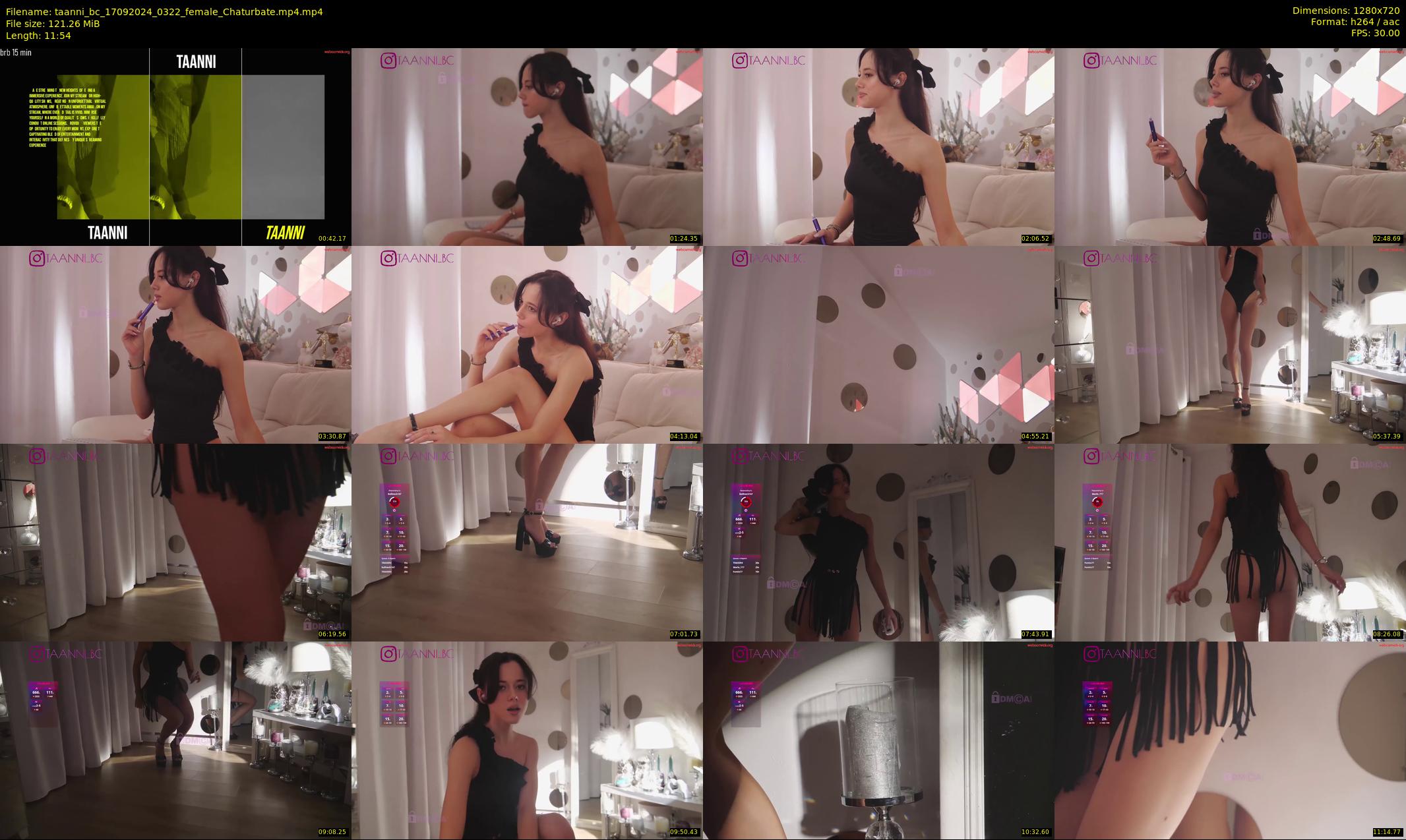 taanni_bc — 12 minute Chaturbate female cam show recording, 720p, Sep 17, 2024
