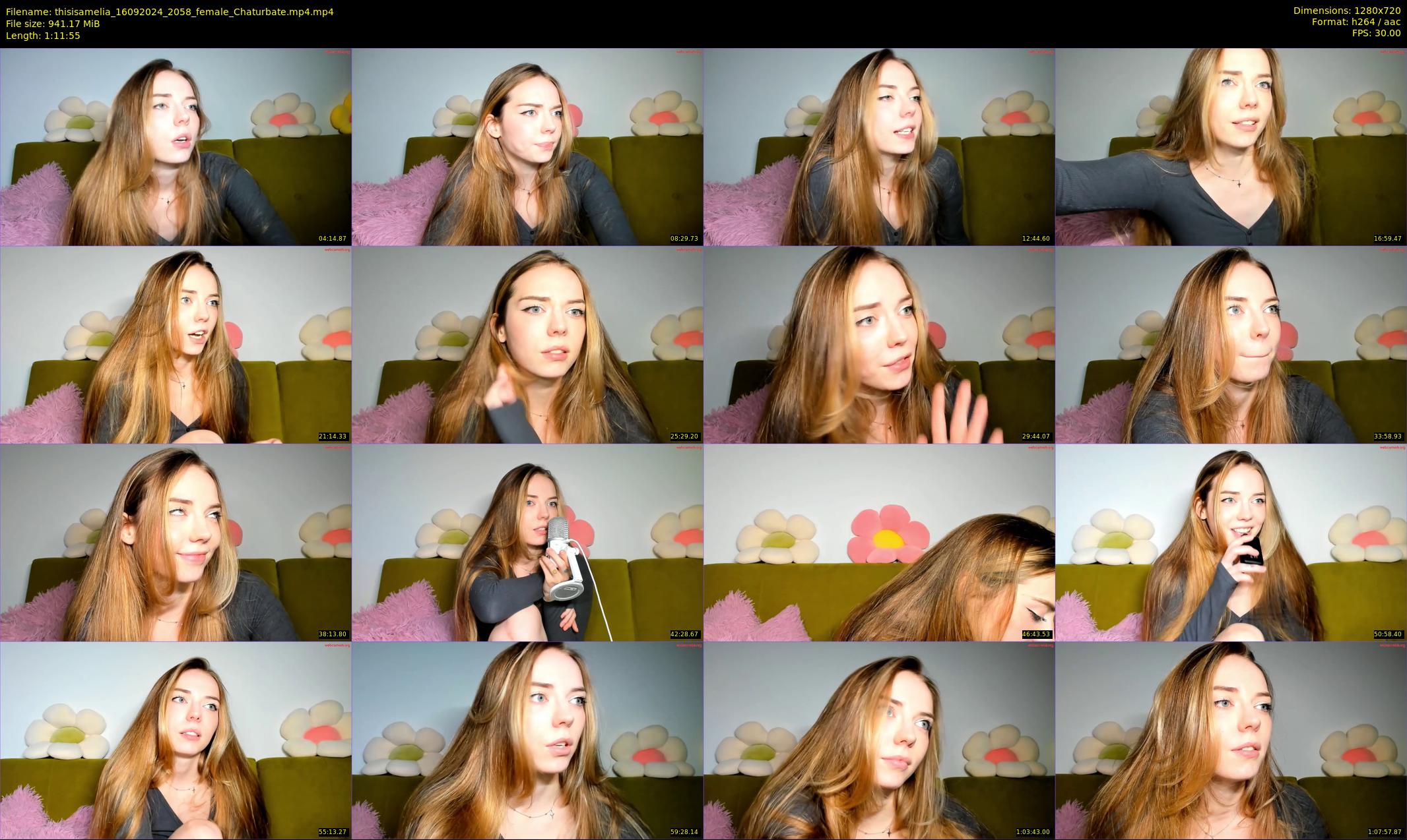 thisisamelia — 72 minute Chaturbate female cam show recording, 720p, Sep 16, 2024