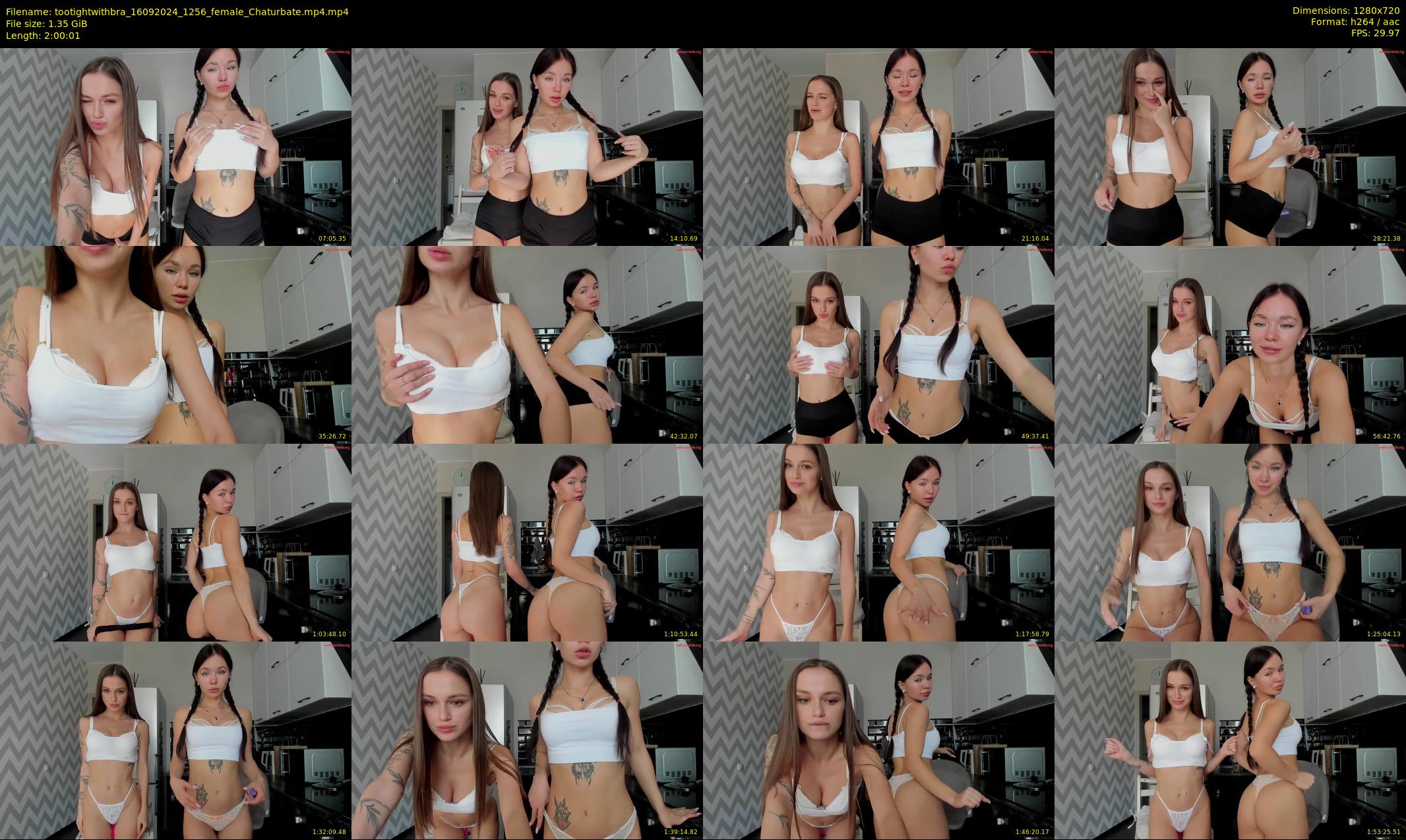 tootightwithbra — 121 minute Chaturbate female cam show recording, 720p, Sep 16, 2024