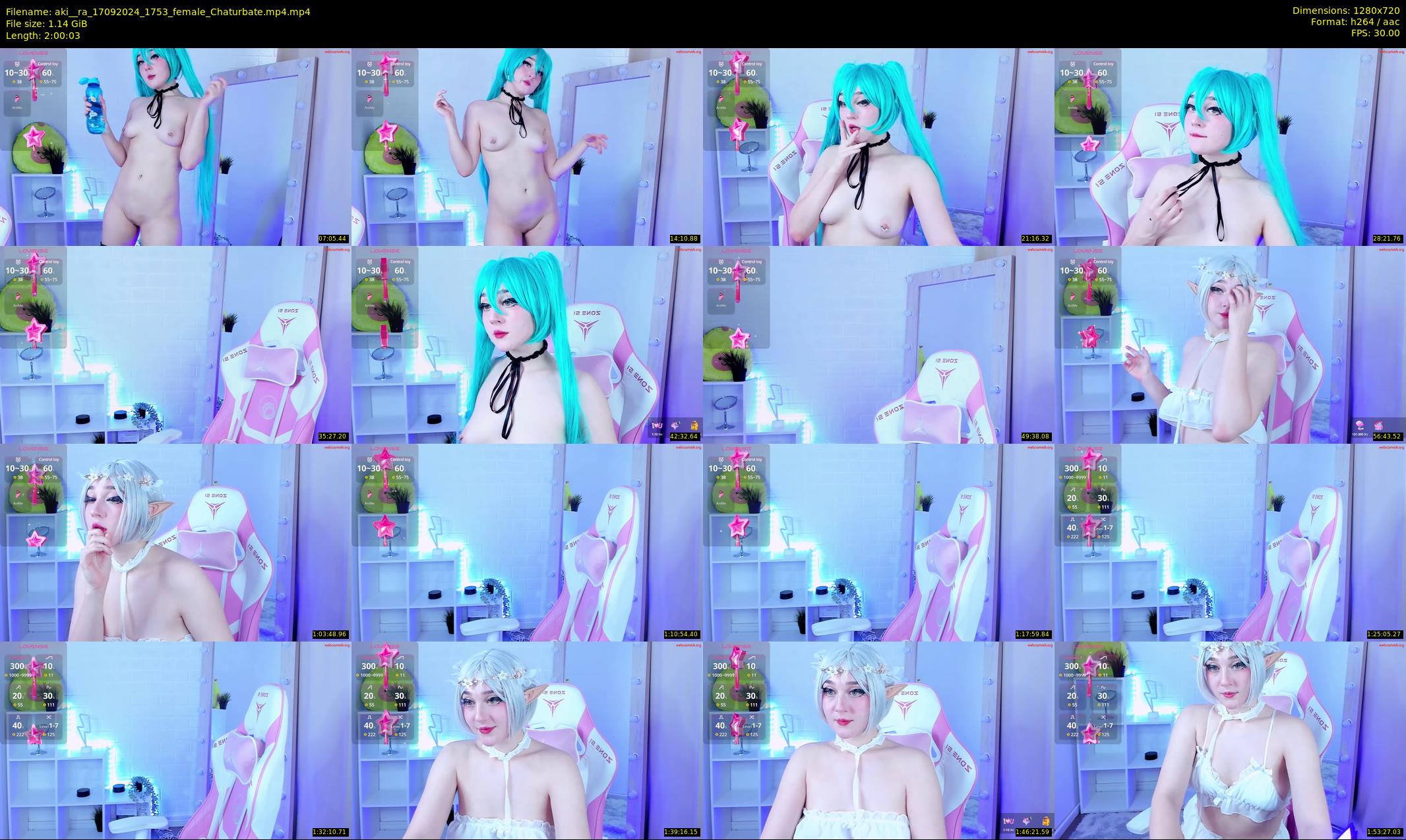 aki__ra — 121 minute Chaturbate female cam show recording, 720p, Sep 17, 2024
