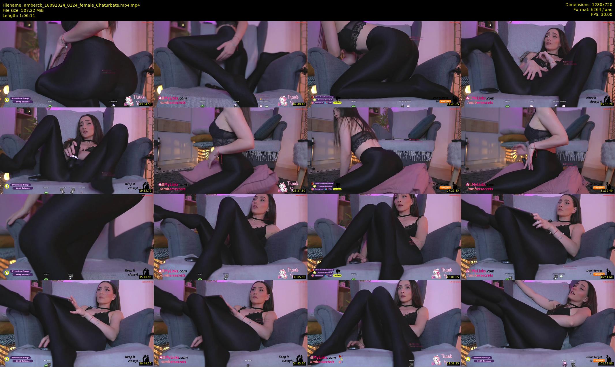 ambercb — 67 minute Chaturbate female cam show recording, 720p, Sep 18, 2024