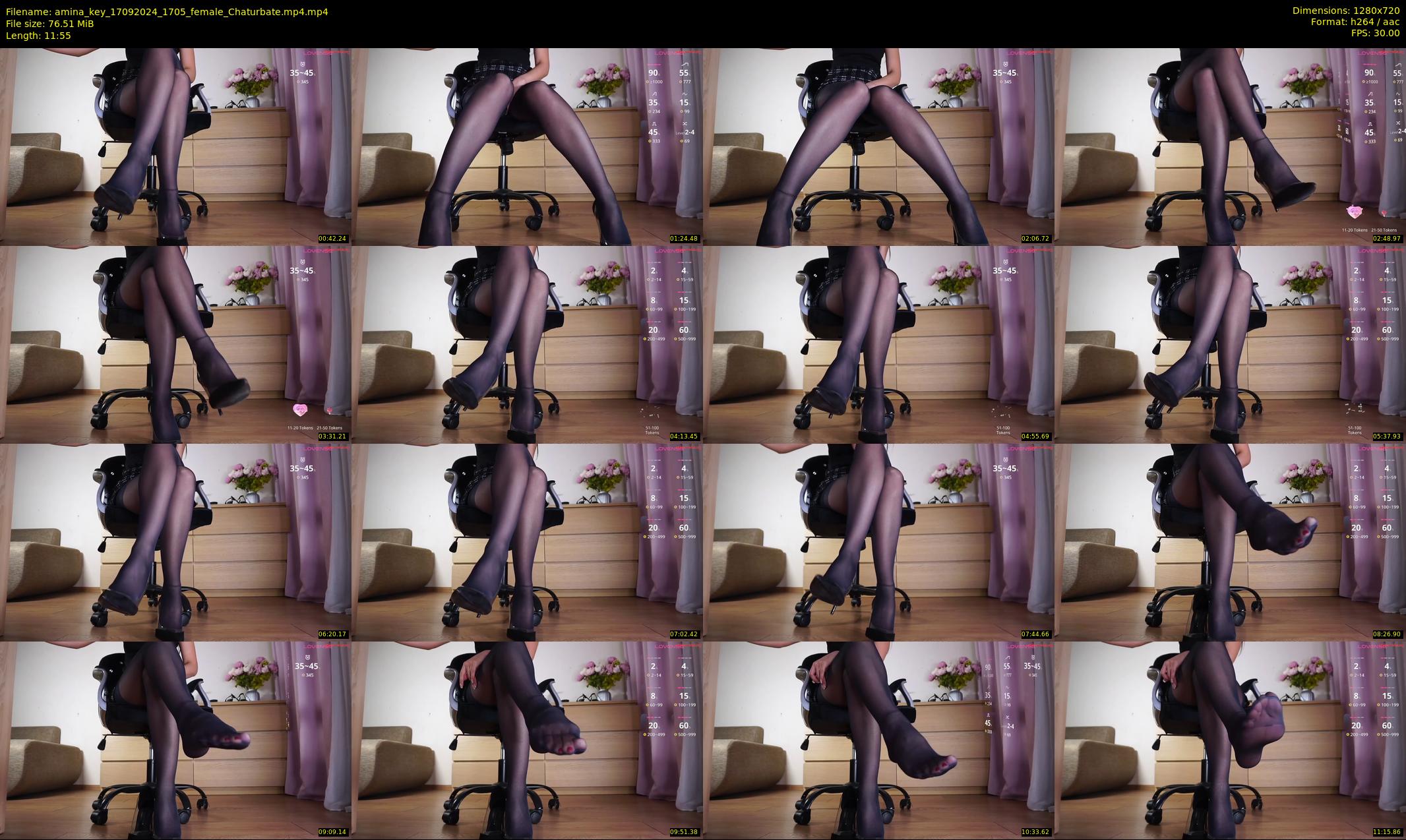 amina_key — 12 minute Chaturbate female cam show recording, 720p, Sep 17, 2024