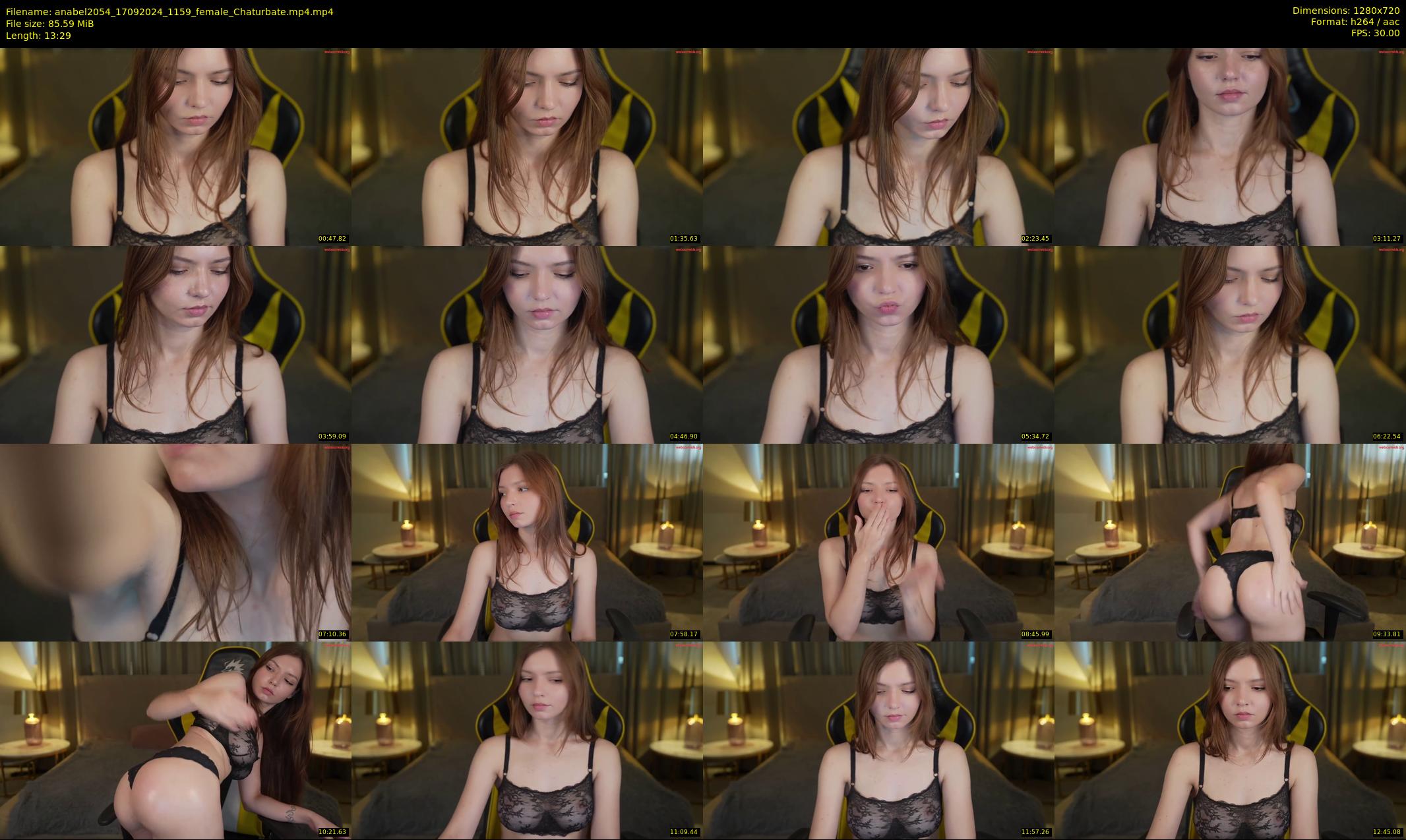 anabel2054 — 14 minute Chaturbate female cam show recording, 720p, Sep 17, 2024