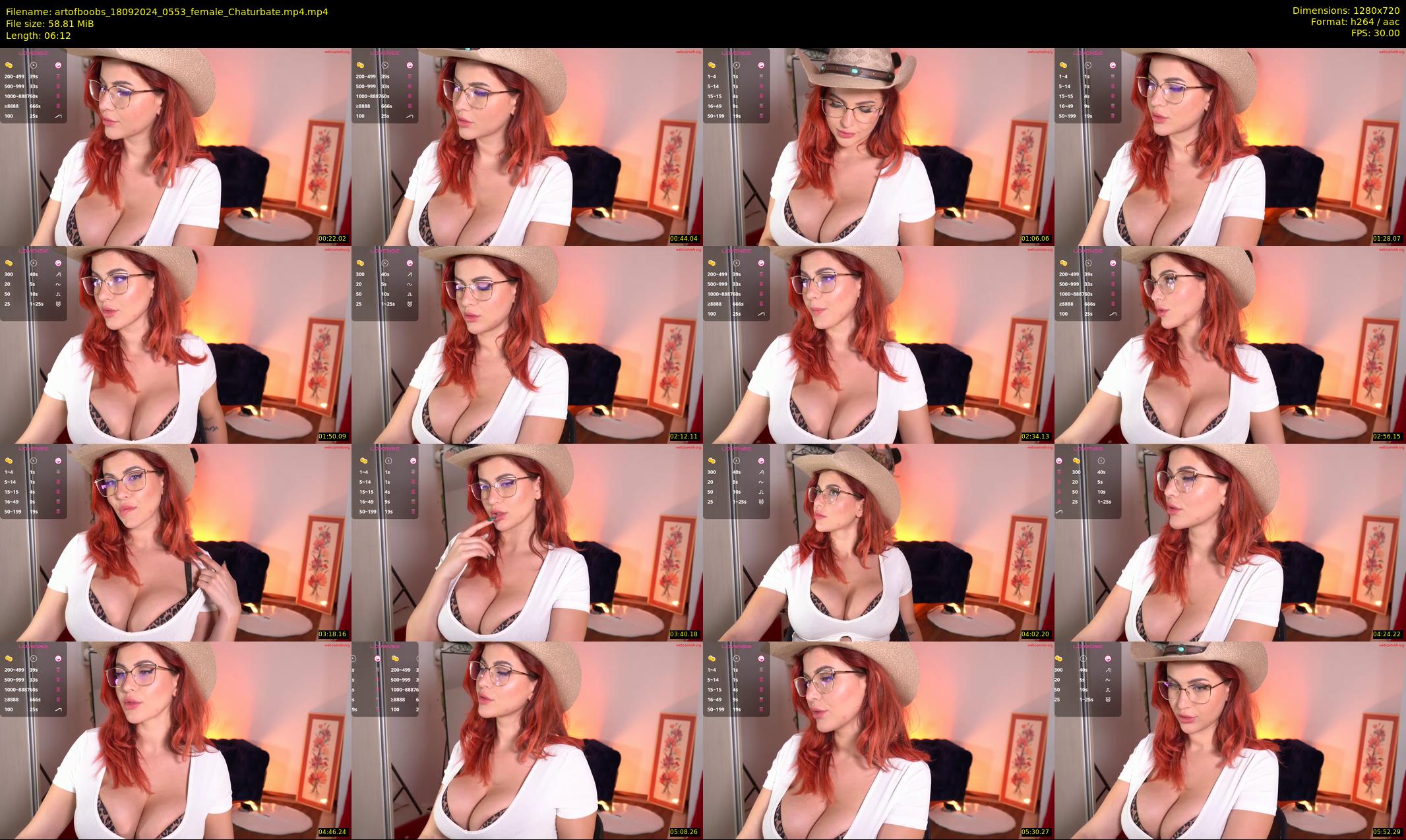 artofboobs — 7 minute Chaturbate female cam show recording, 720p, Sep 18, 2024