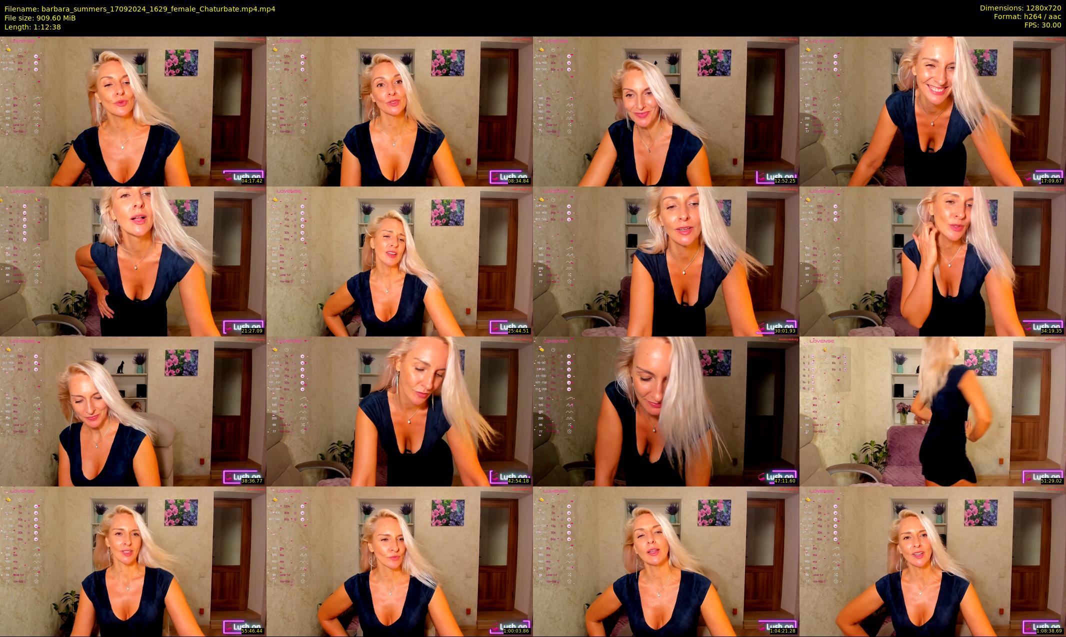 barbara_summers — 73 minute Chaturbate female cam show recording, 720p, Sep 17, 2024