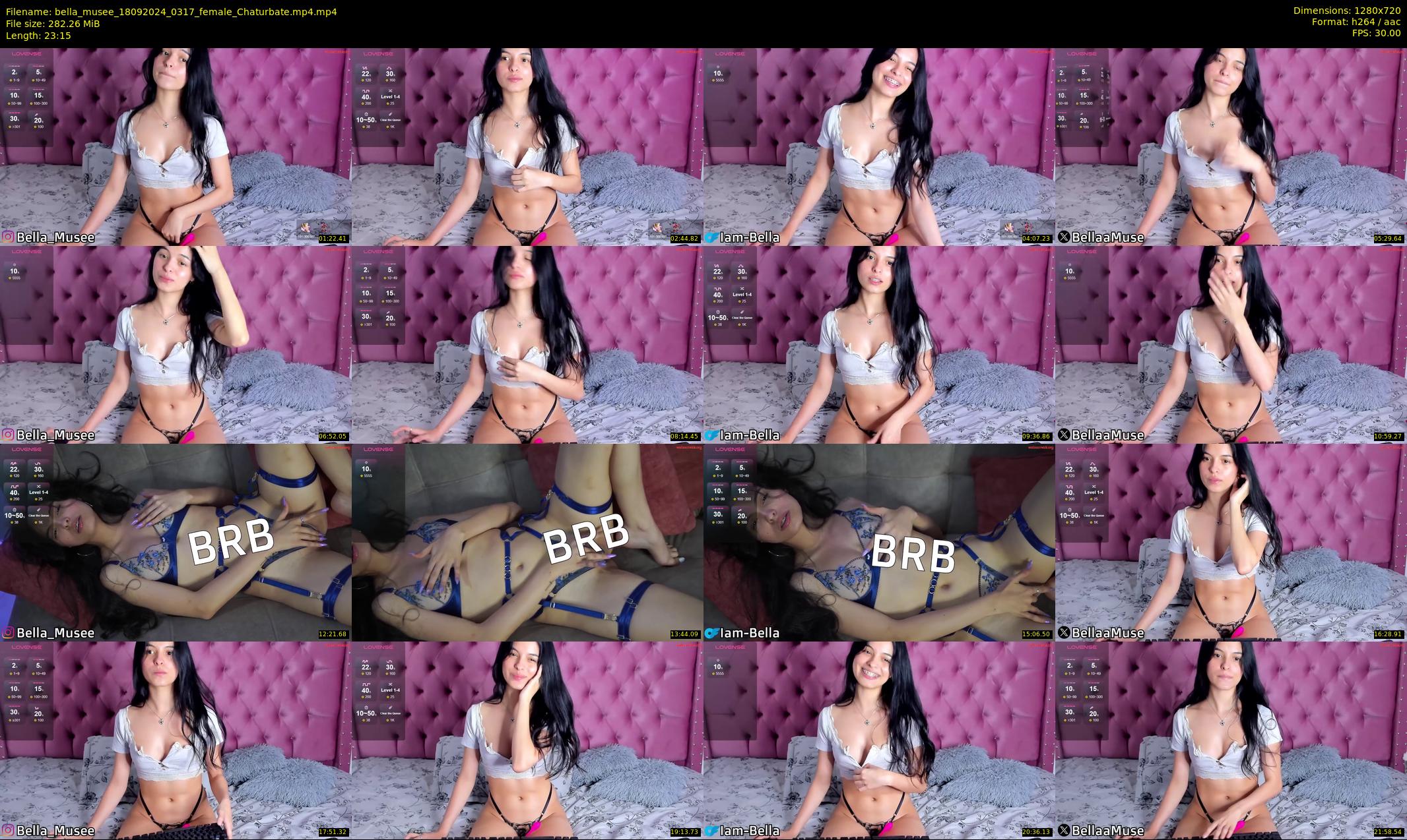 bella_musee — 24 minute Chaturbate female cam show recording, 720p, Sep 18, 2024