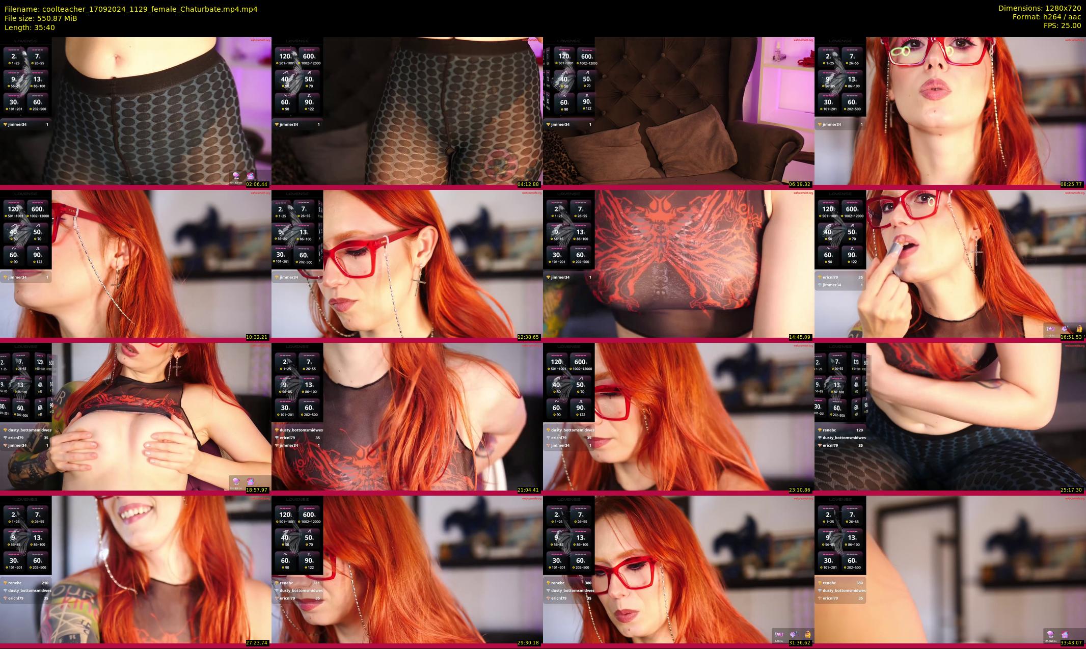coolteacher — 36 minute Chaturbate female cam show recording, 720p, Sep 17, 2024