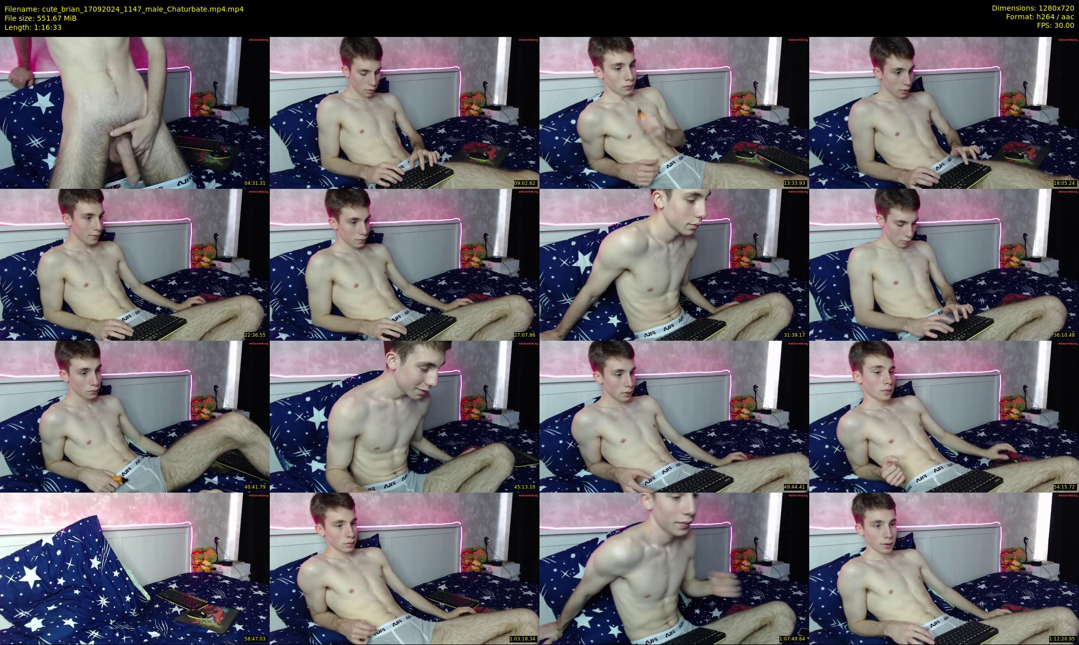 cute_brian — 77 minute Chaturbate male cam show recording, 720p, Sep 17, 2024