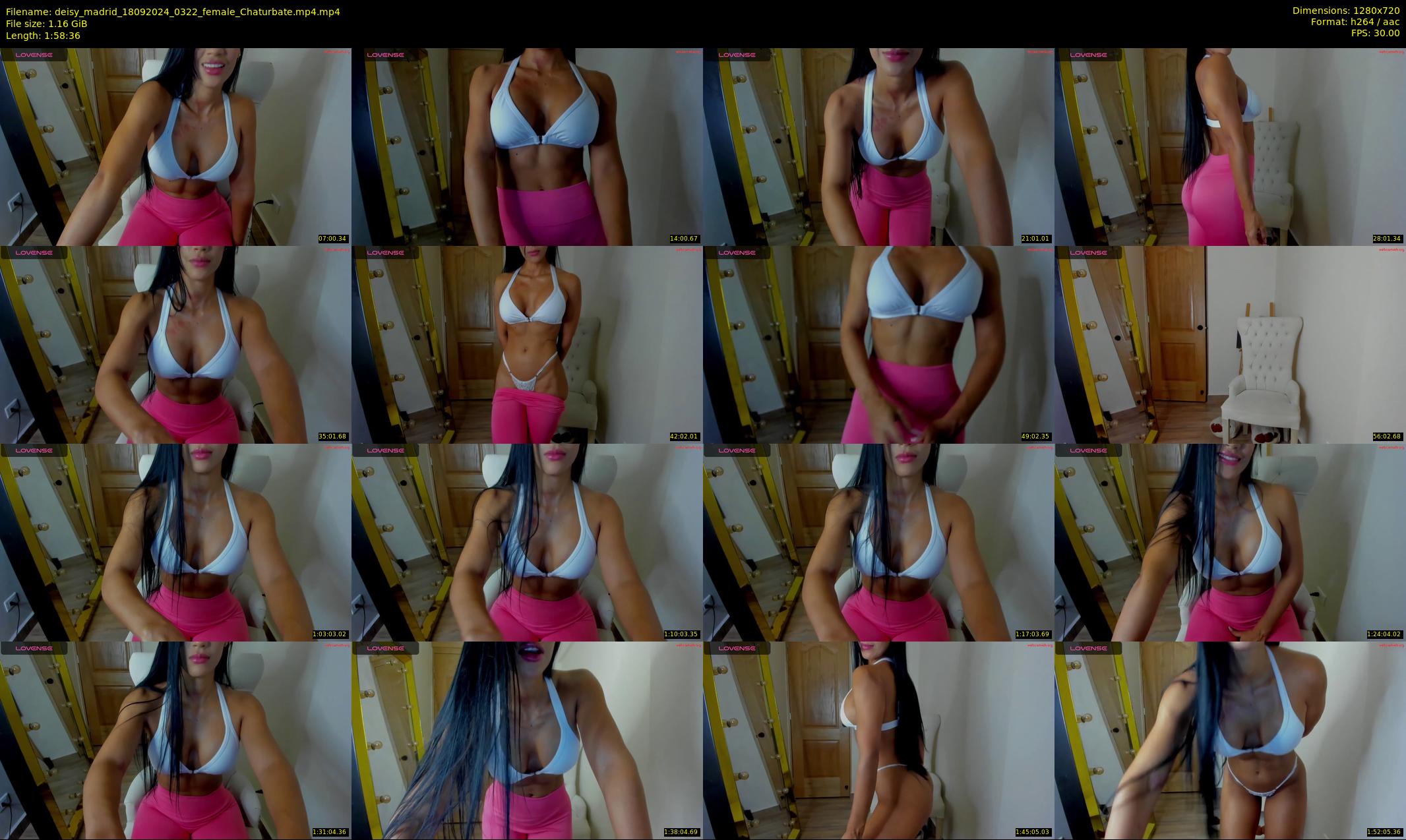deisy_madrid — 119 minute Chaturbate female cam show recording, 720p, Sep 18, 2024