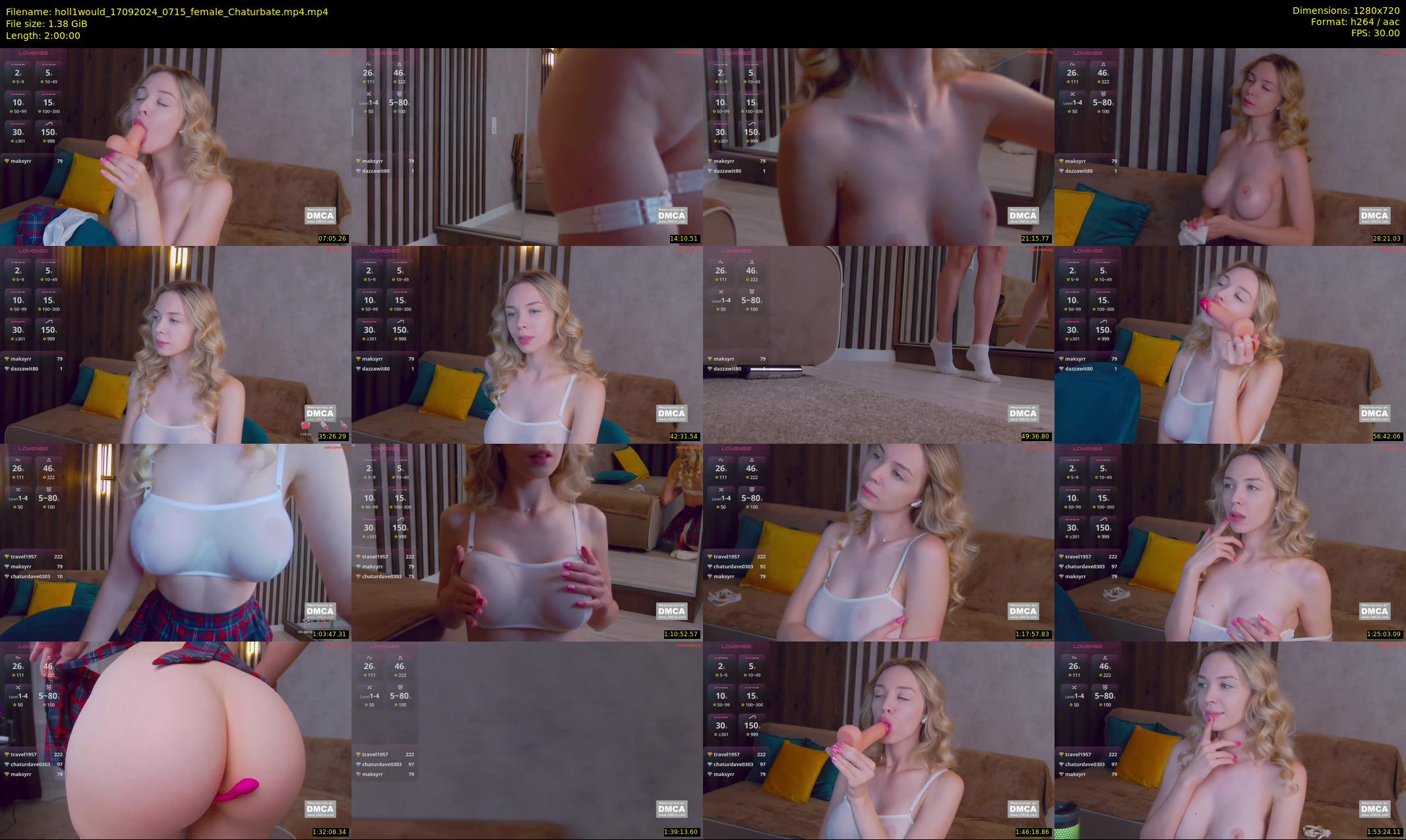 holl1would — 120 minute Chaturbate female cam show recording, 720p, Sep 17, 2024
