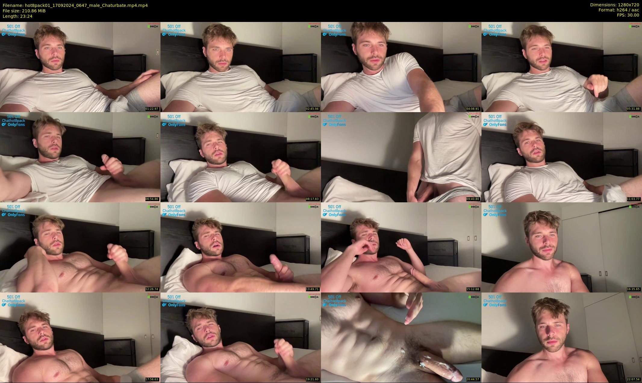 hot8pack01 — 24 minute Chaturbate male cam show recording, 720p, Sep 17, 2024