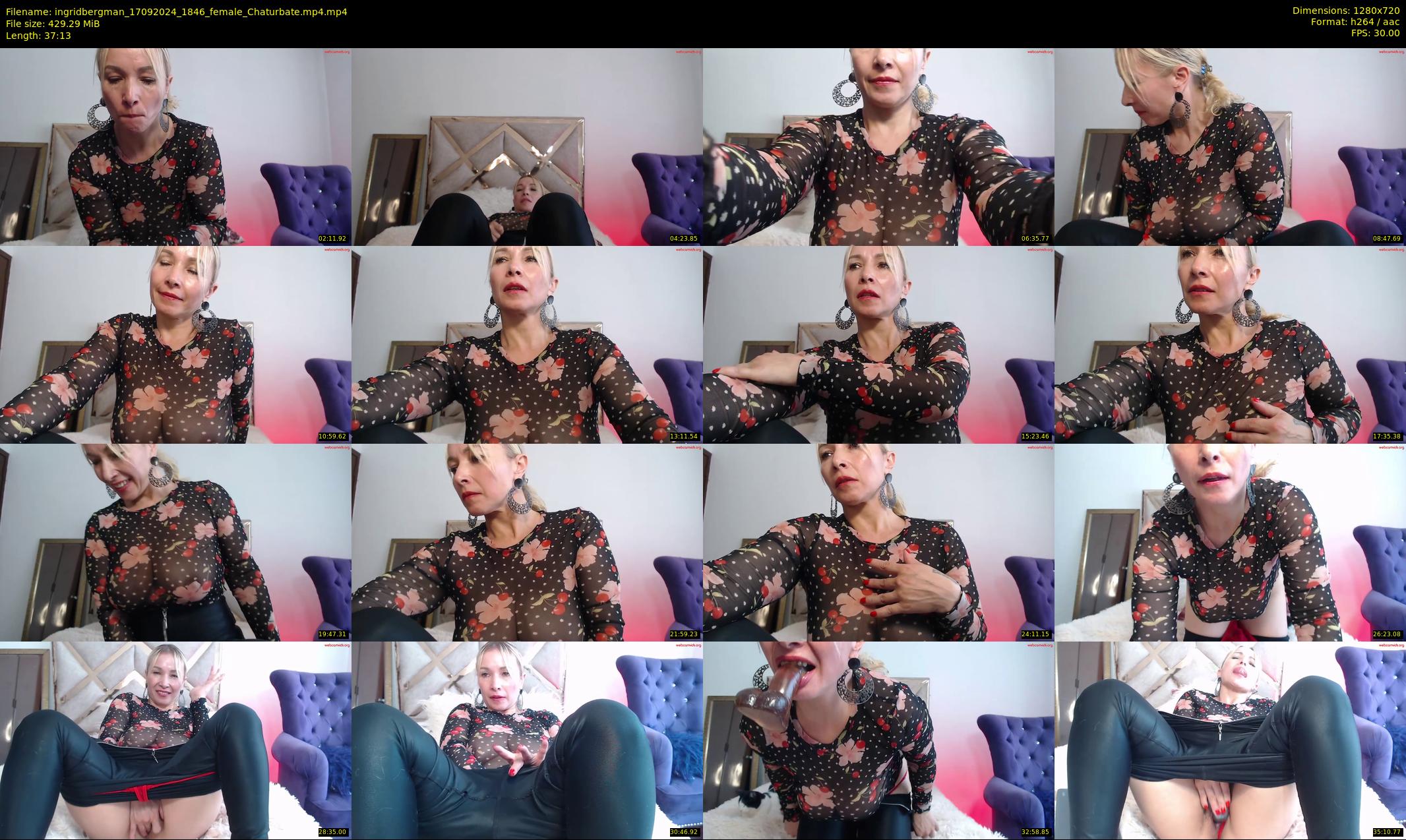 ingridbergman — 38 minute Chaturbate female cam show recording, 720p, Sep 17, 2024