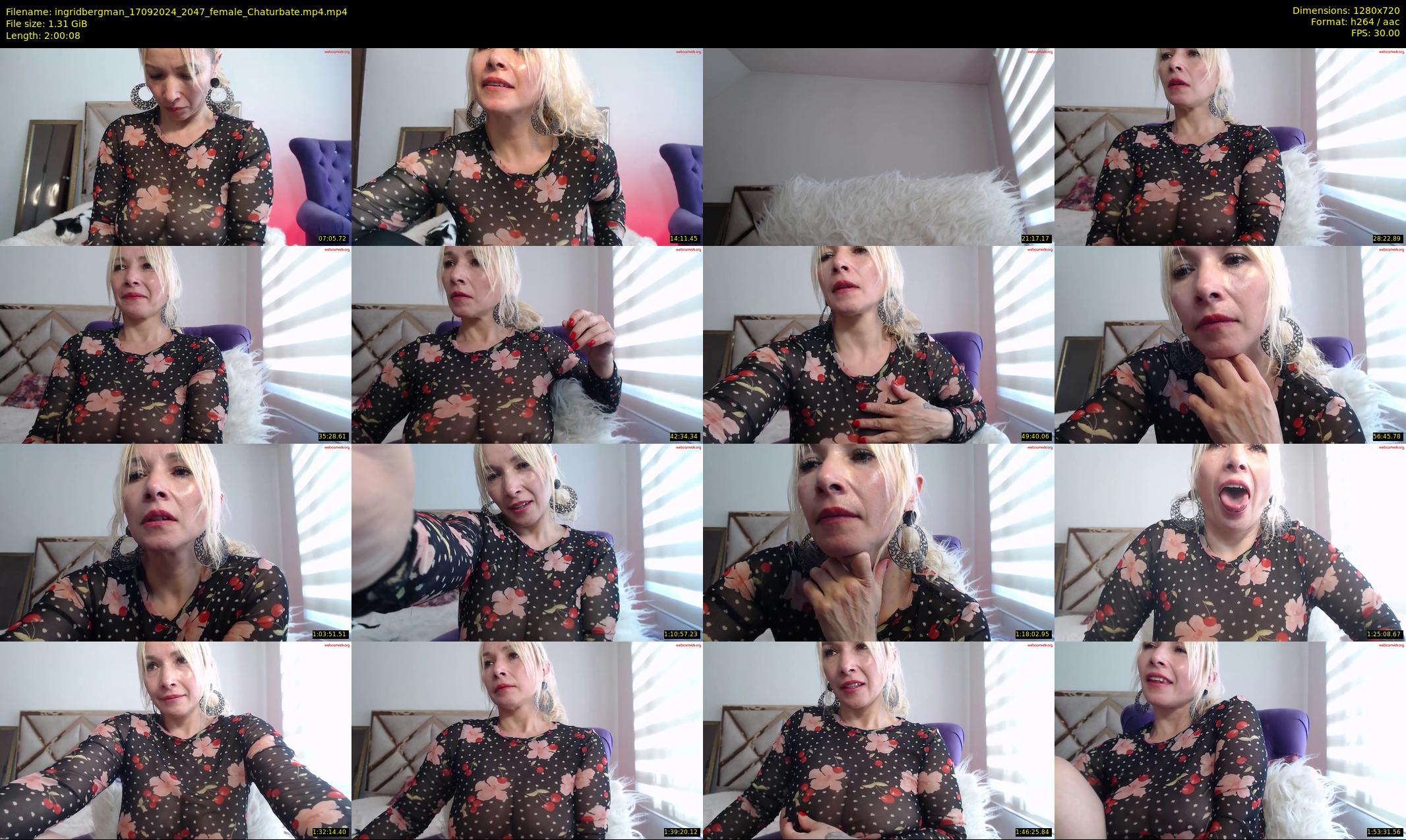 ingridbergman — 121 minute Chaturbate female cam show recording, 720p, Sep 17, 2024