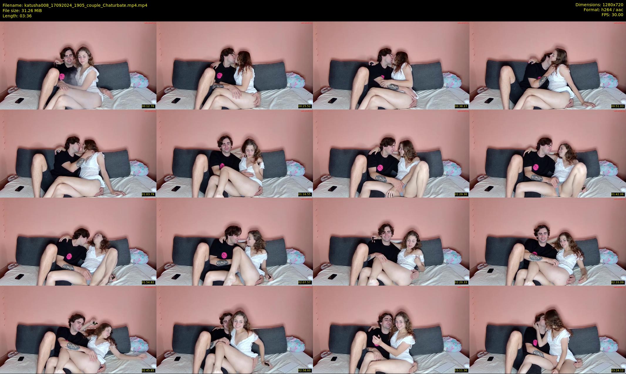 katusha008 — 4 minute Chaturbate couple cam show recording, 720p, Sep 17, 2024