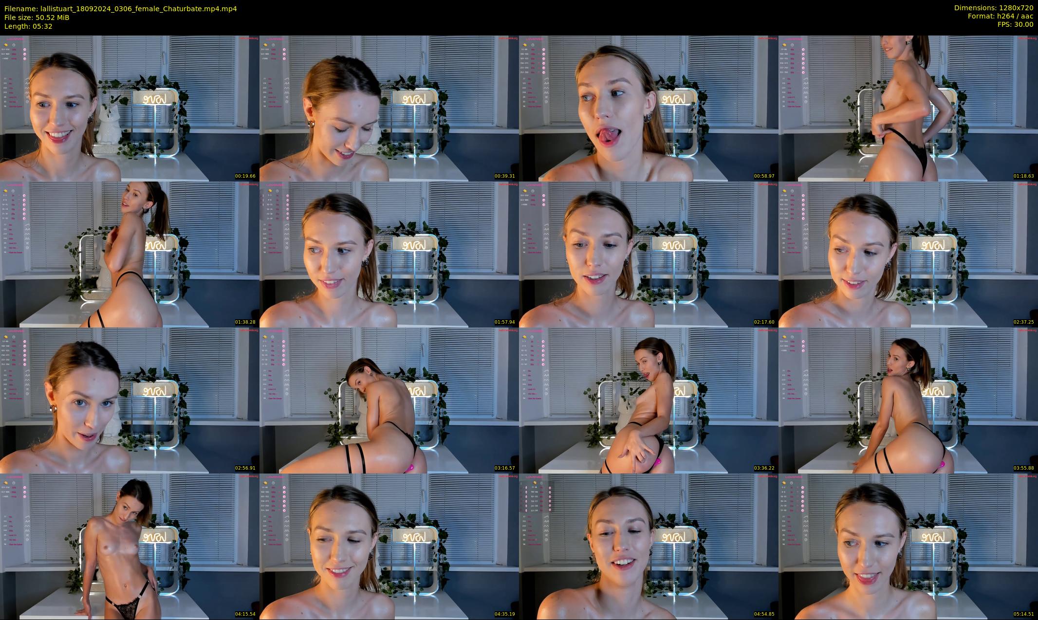 lallistuart — 6 minute Chaturbate female cam show recording, 720p, Sep 18, 2024