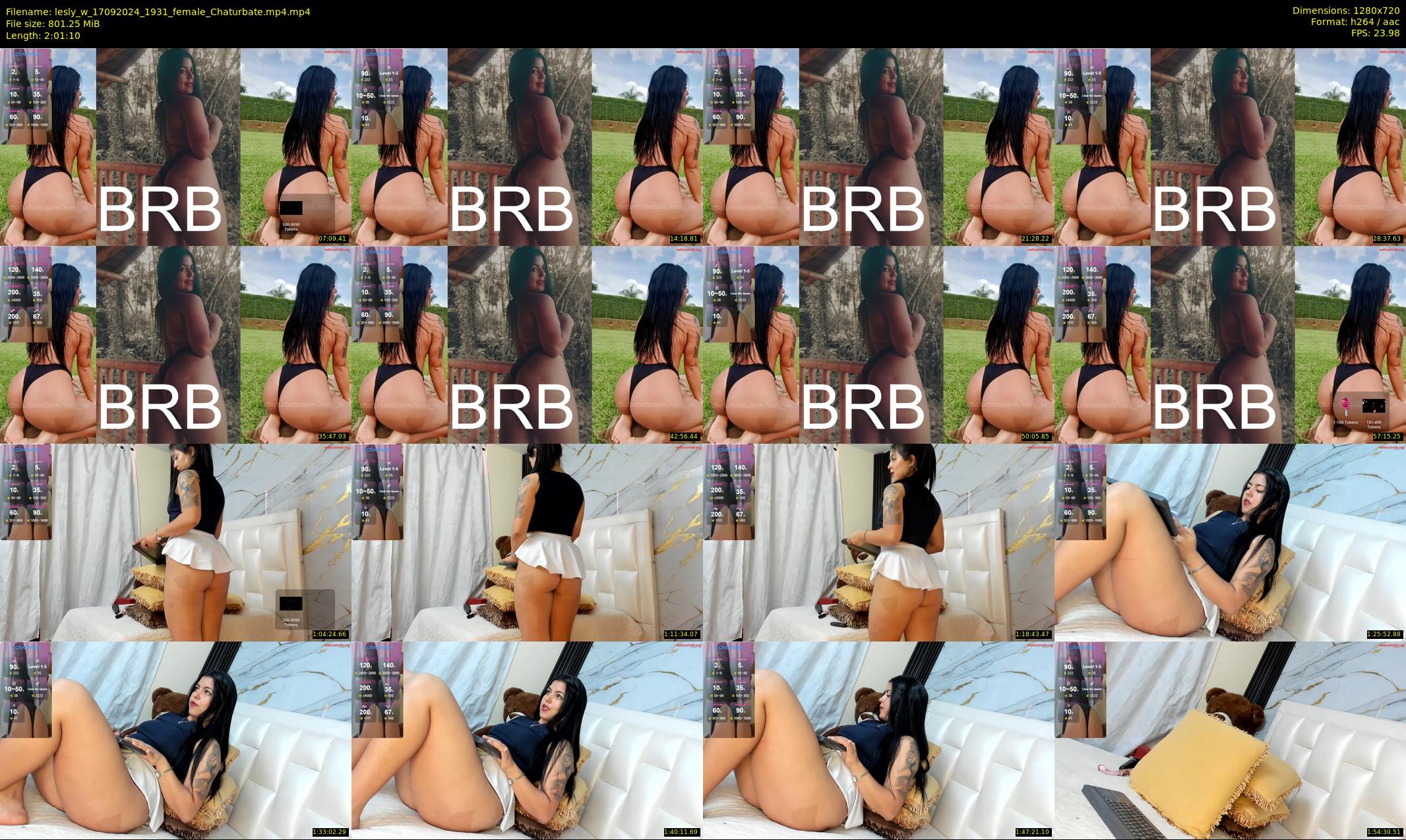lesly_w — 122 minute Chaturbate female cam show recording, 720p, Sep 17, 2024