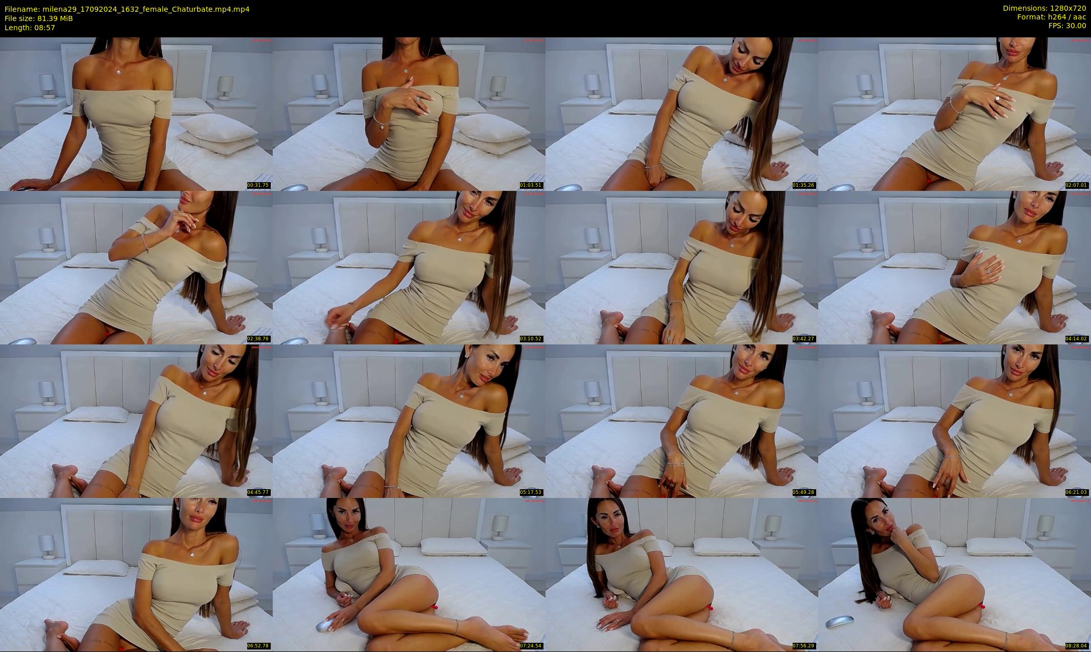 milena29 — 9 minute Chaturbate female cam show recording, 720p, Sep 17, 2024