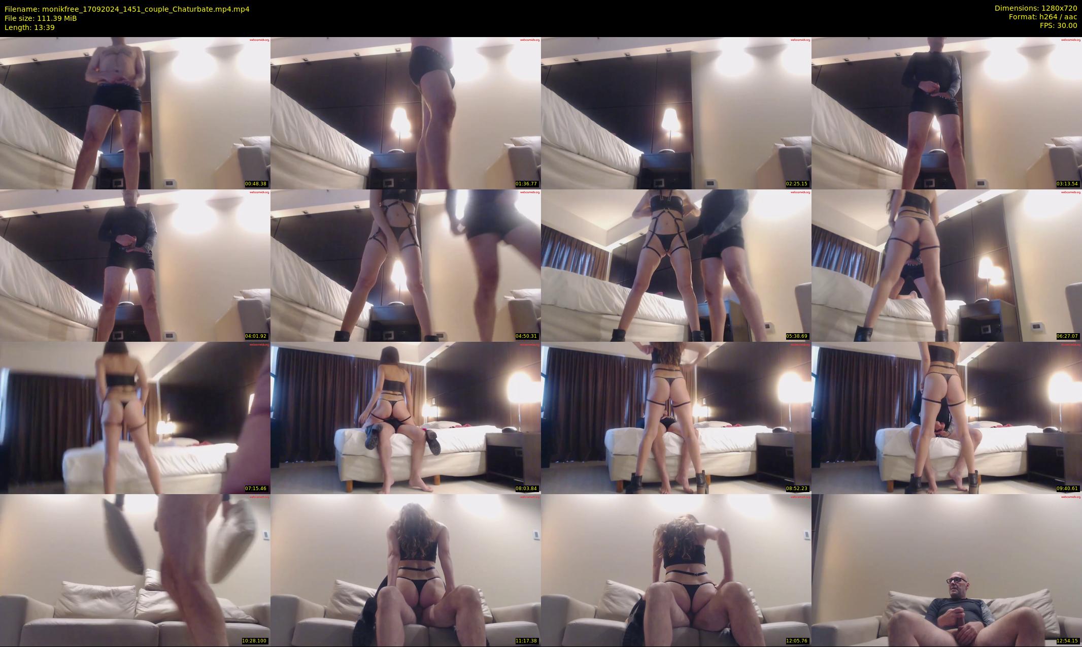 monikfree — 14 minute Chaturbate couple cam show recording, 720p, Sep 17, 2024