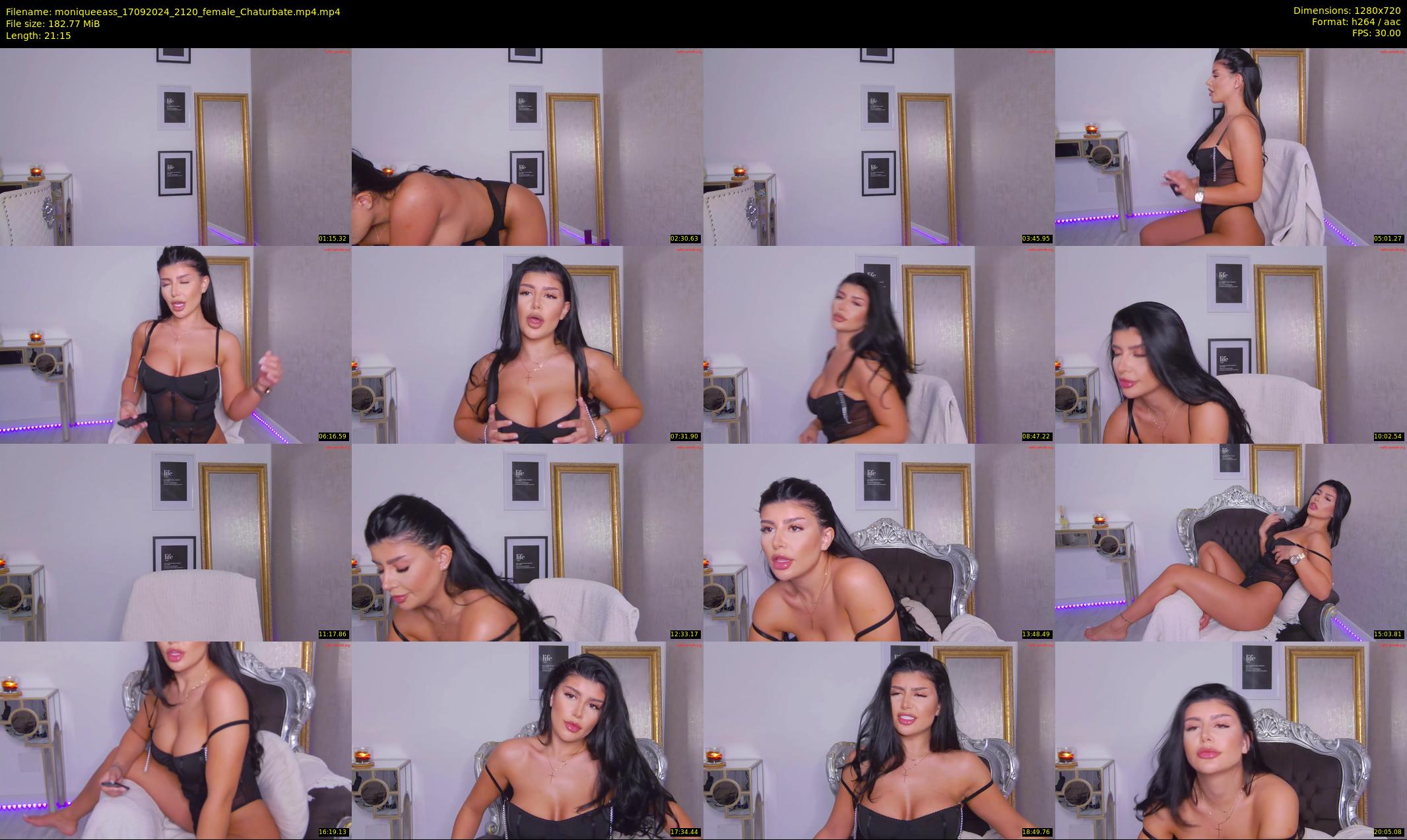 moniqueeass — 22 minute Chaturbate female cam show recording, 720p, Sep 17, 2024