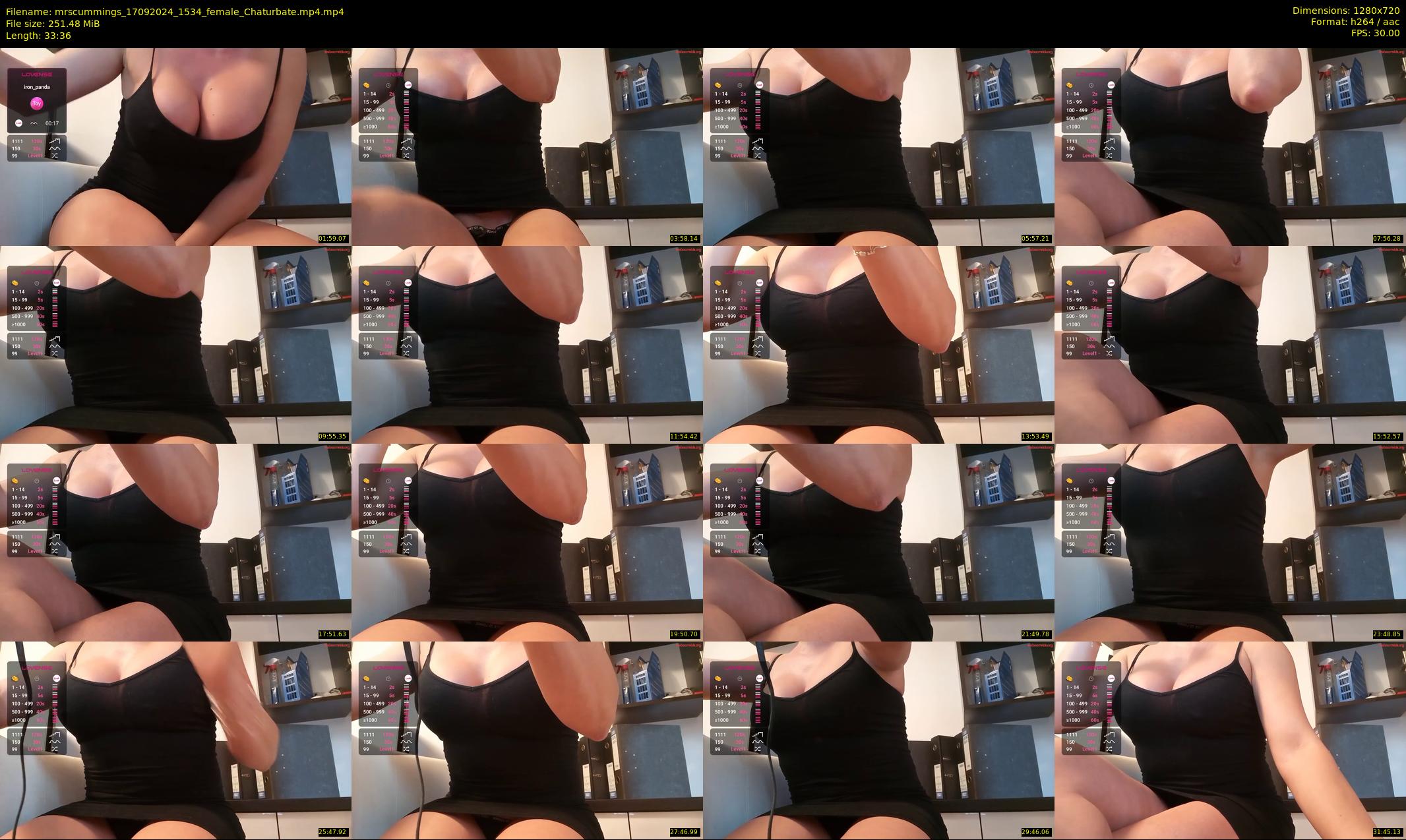 mrscummings — 34 minute Chaturbate female cam show recording, 720p, Sep 17, 2024