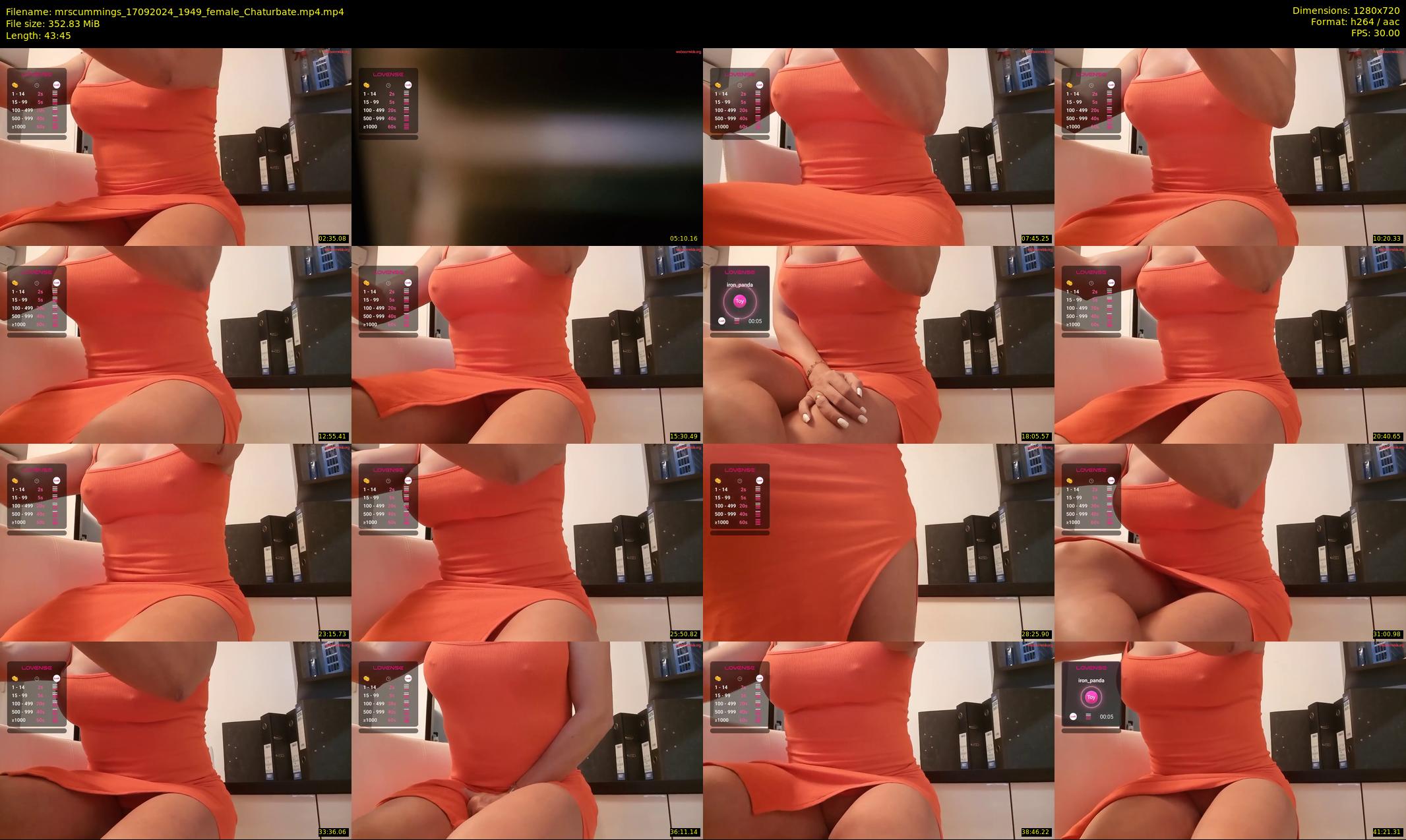 mrscummings — 44 minute Chaturbate female cam show recording, 720p, Sep 17, 2024