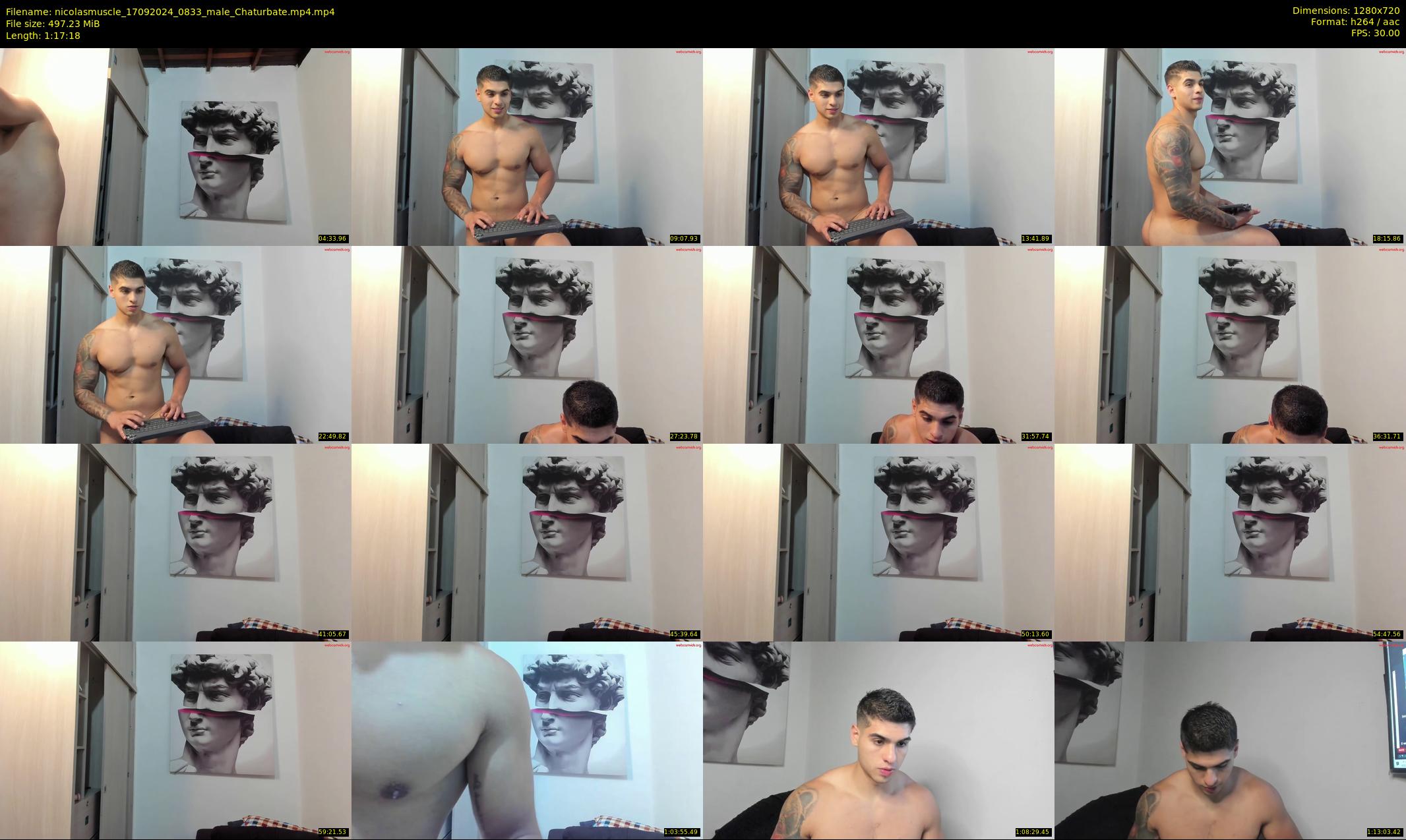 nicolasmuscle — 78 minute Chaturbate male cam show recording, 720p, Sep 17, 2024