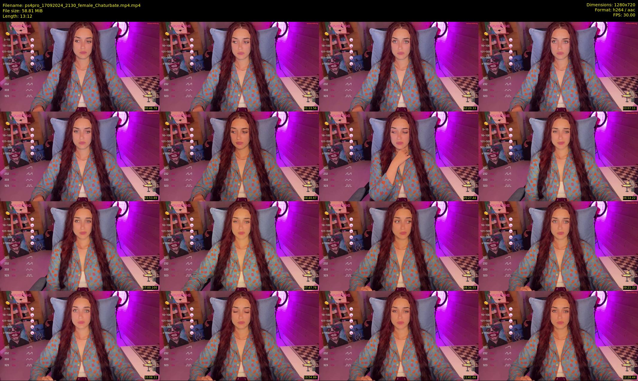 ps4pro — 14 minute Chaturbate female cam show recording, 720p, Sep 17, 2024
