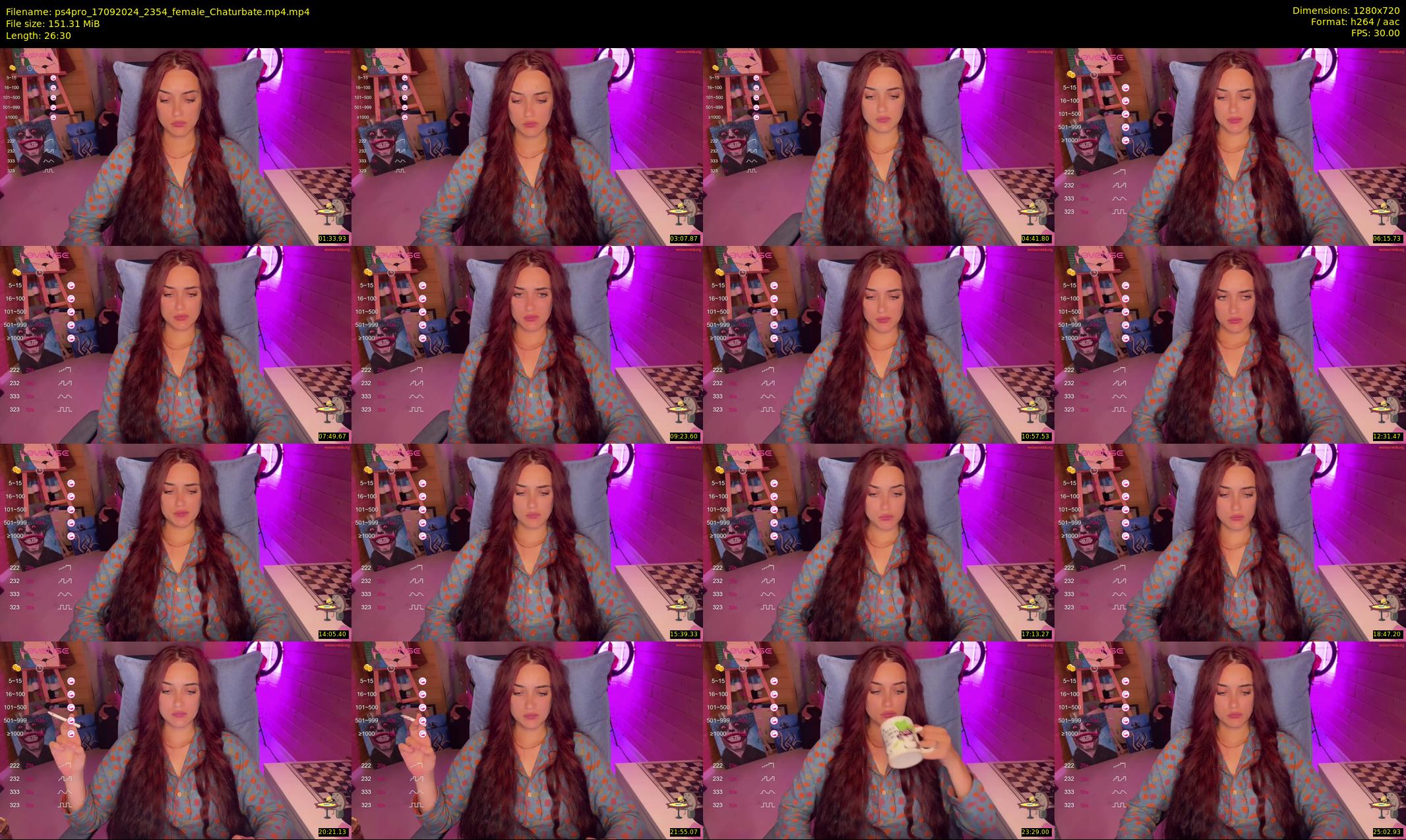 ps4pro — 27 minute Chaturbate female cam show recording, 720p, Sep 17, 2024